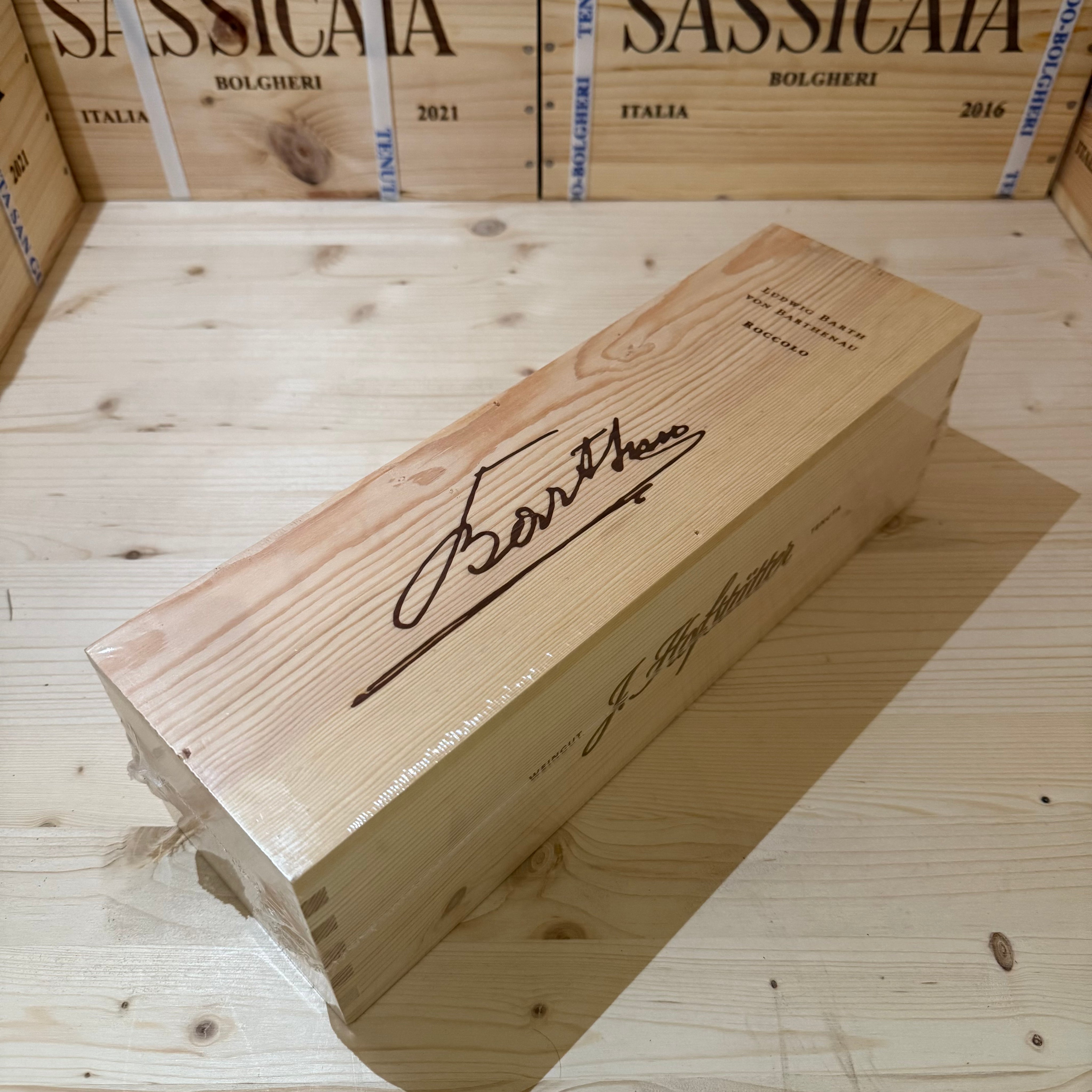 Pinot Nero Vigna Roccolo 2018 Ludwig Barth von Bartheneau in Cassa Legno - Hofstatter