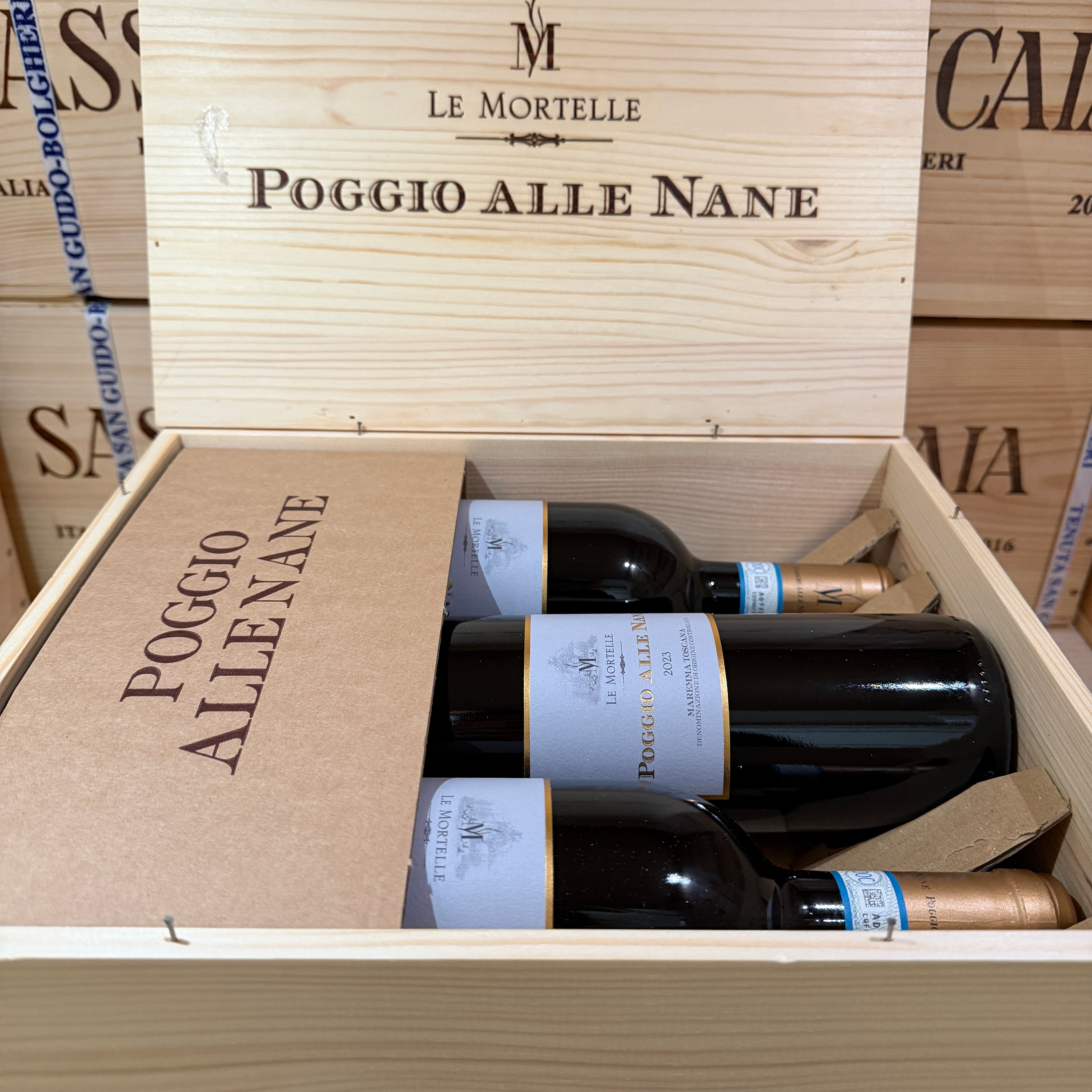 Poggio Alle Nane 2023 Le Mortelle Marchesi Antinori - Cassa Legno 6 Bottiglie