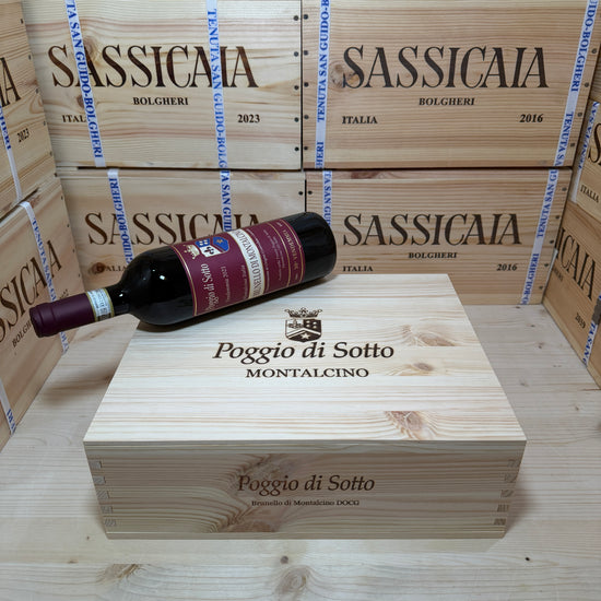 Poggio Di Sotto 2021 Brunello di Montalcino DOCG - Cassa Legno 3 Bottiglie