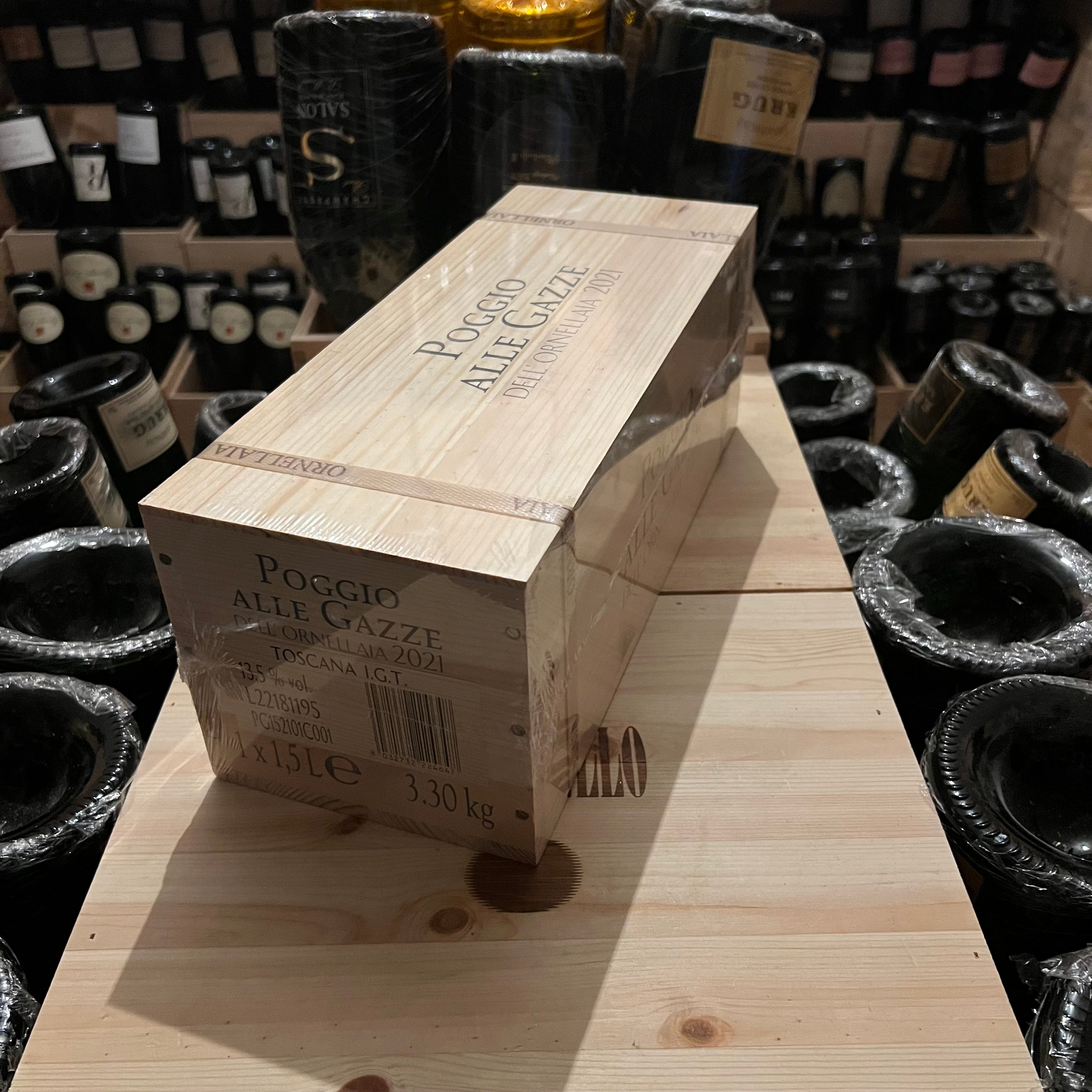 Poggio alle Gazze dell'Ornellaia 2021 Magnum in Cassa Legno