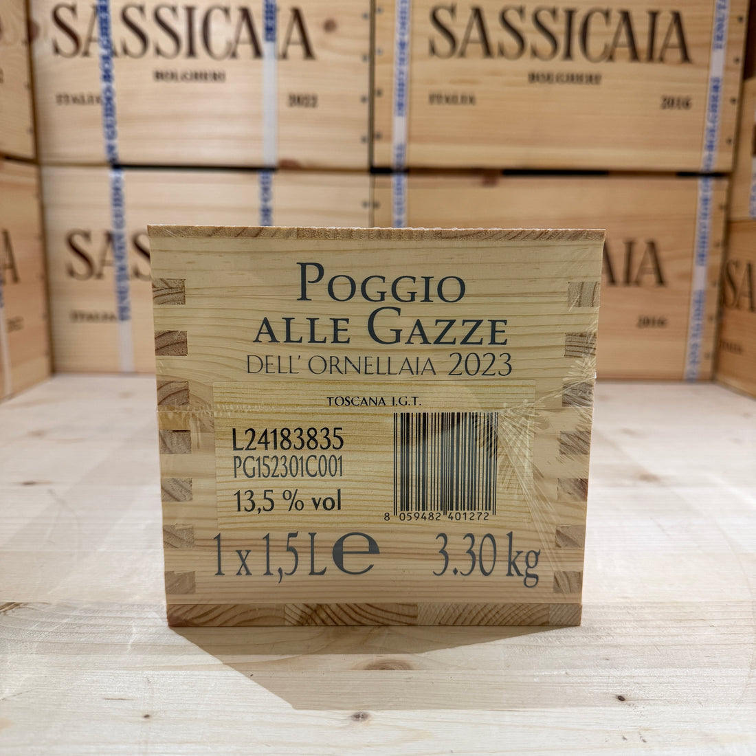 Poggio alle Gazze dell'Ornellaia 2023 Magnum in Cassa Legno