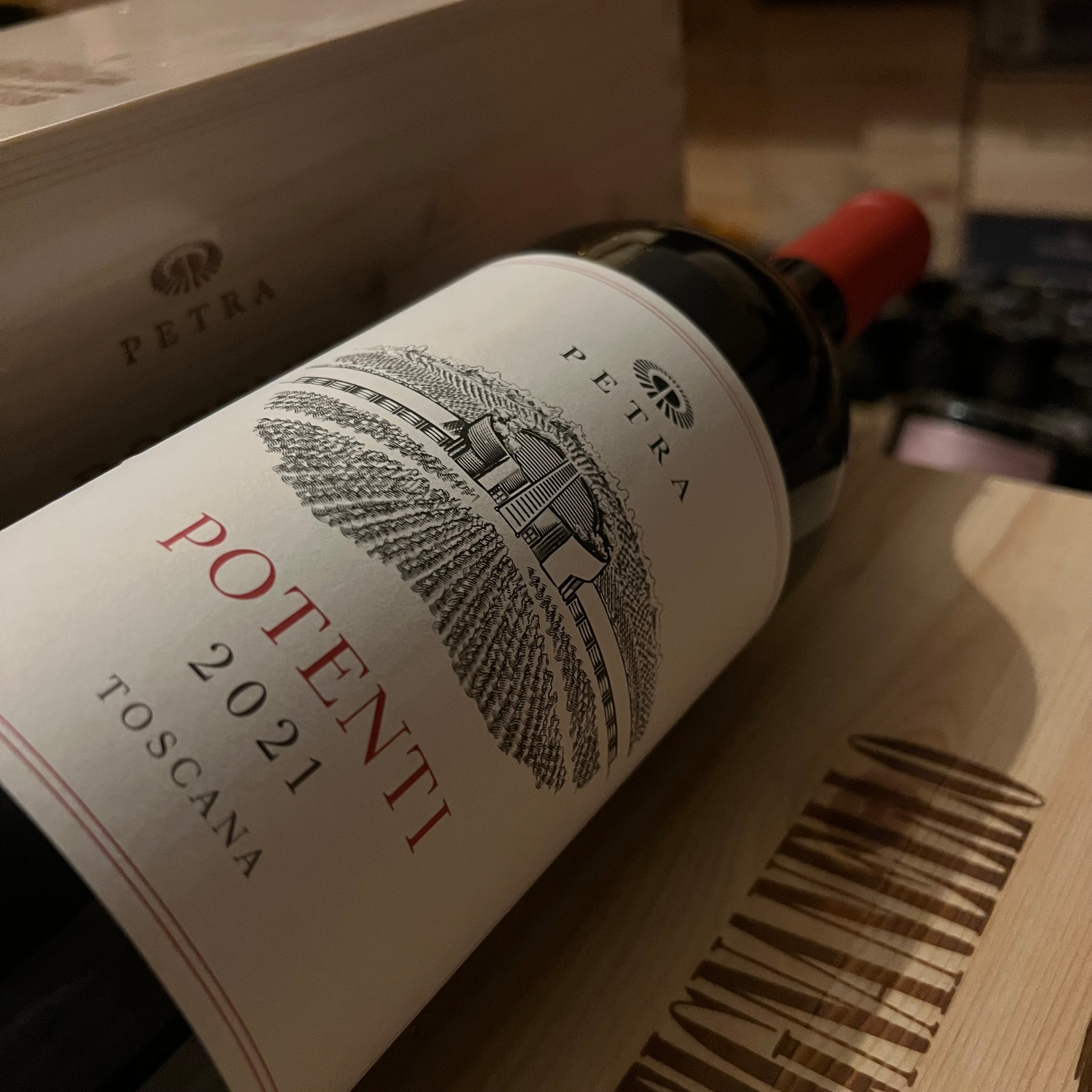 Potenti 2021 Magnum Cabernet Sauvignon Petra - in Cassa Legno