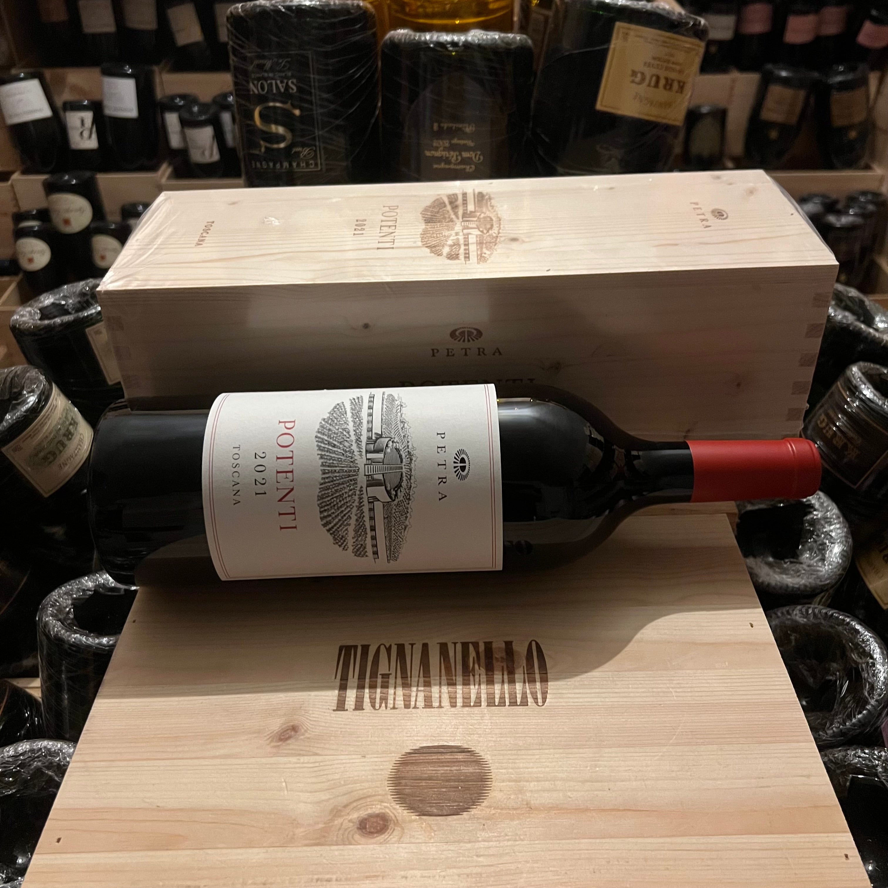 Potenti 2021 Magnum Cabernet Sauvignon Petra - in Cassa Legno