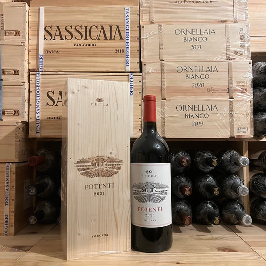 Potenti 2021 Magnum Cabernet Sauvignon Petra - in Cassa Legno