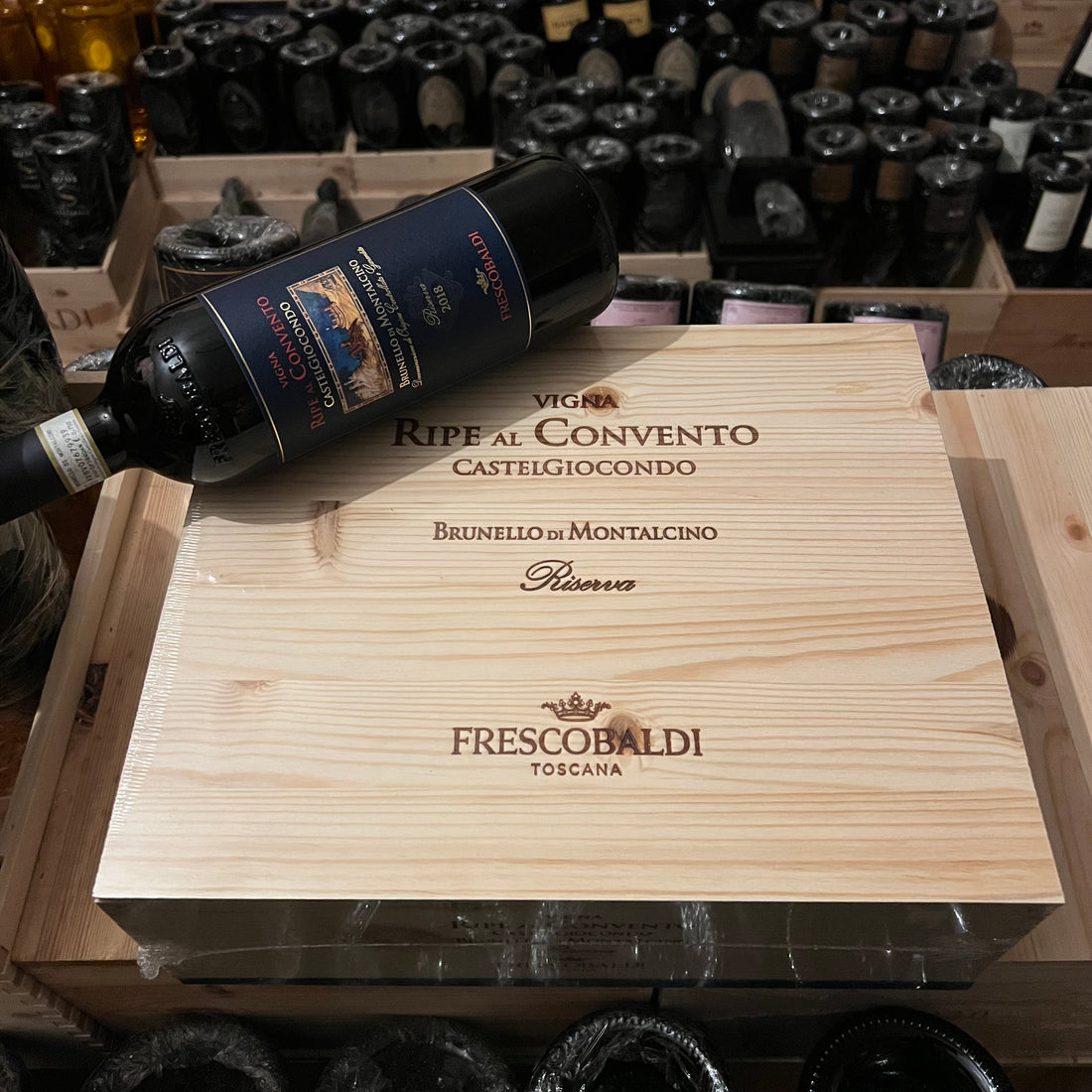 Ripe al Convento 2018 Brunello di Montalcino Riserva DOCG Castelgiocondo Marchesi Frescobaldi - Cassa Legno 3 Bottiglie