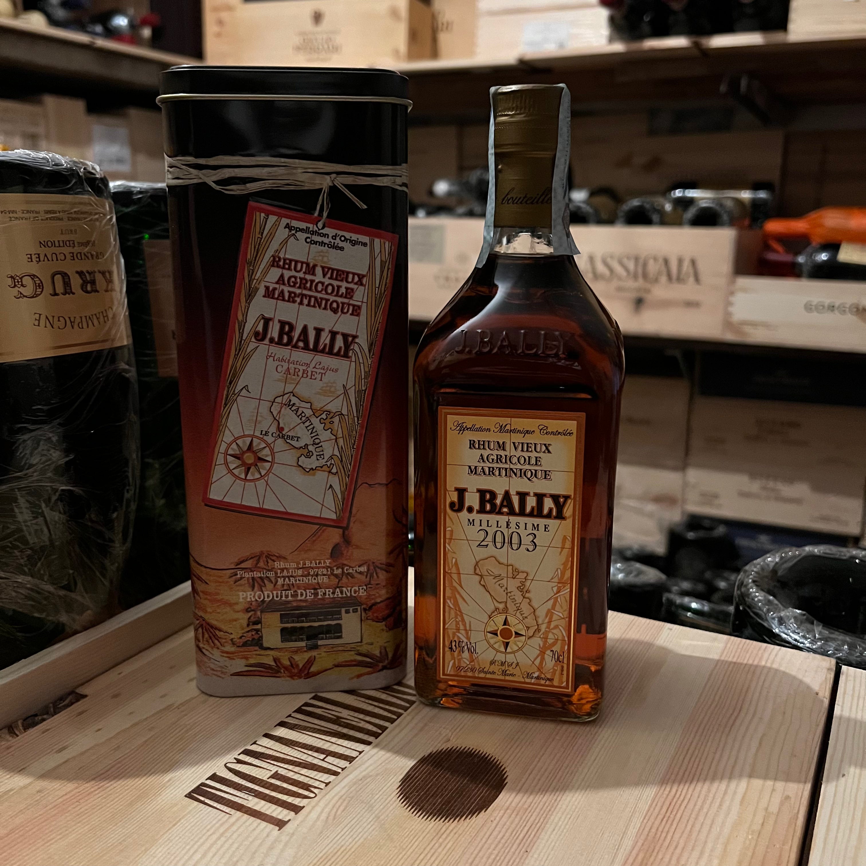 Rum J.Bally Vieux Agricole Millesime 2003 - 70 cl. 43° Astucciato