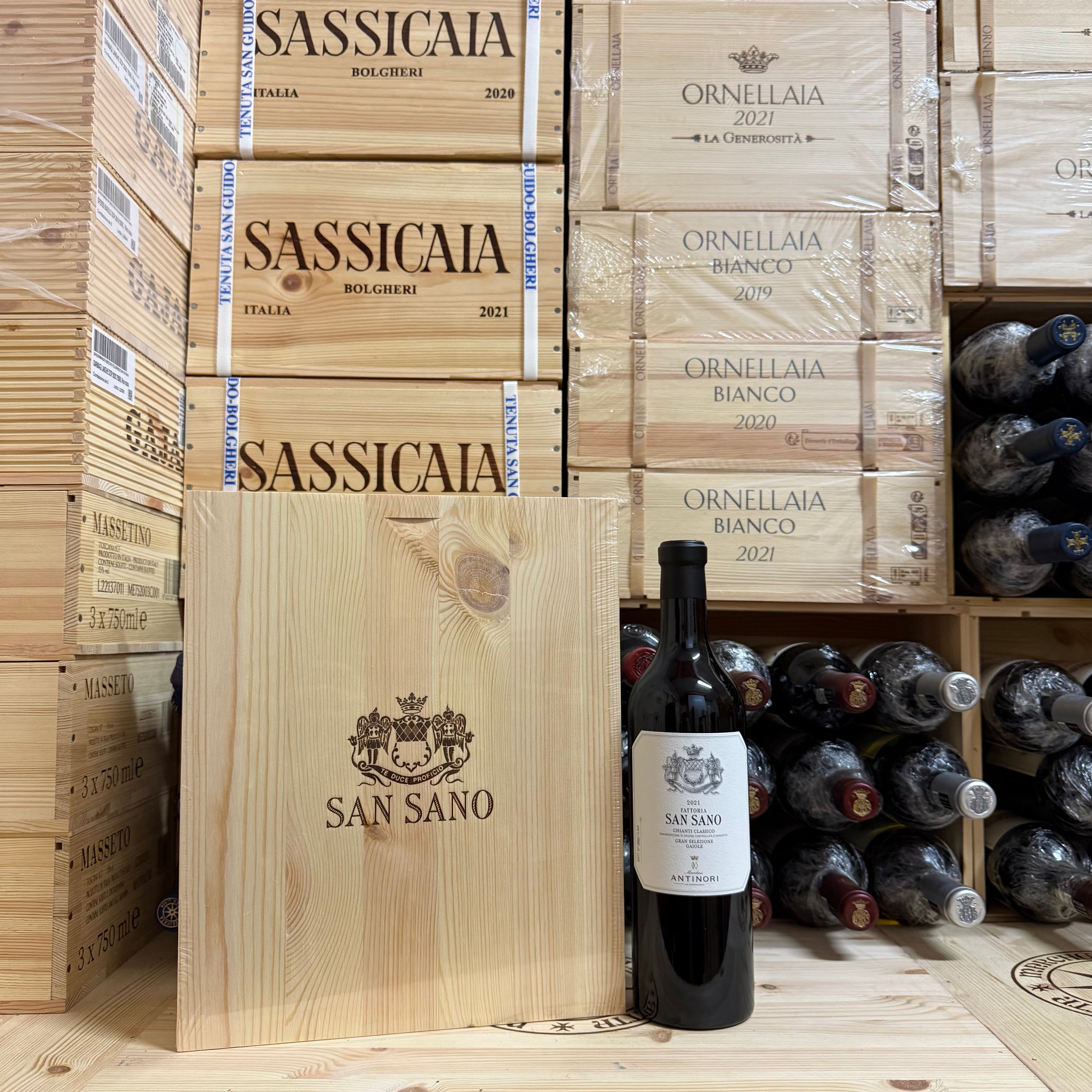 San Sano 2021 Chianti Classico Gran Selezione DOCG Marchesi Antinori - Cassa Legno 3 Bottiglie