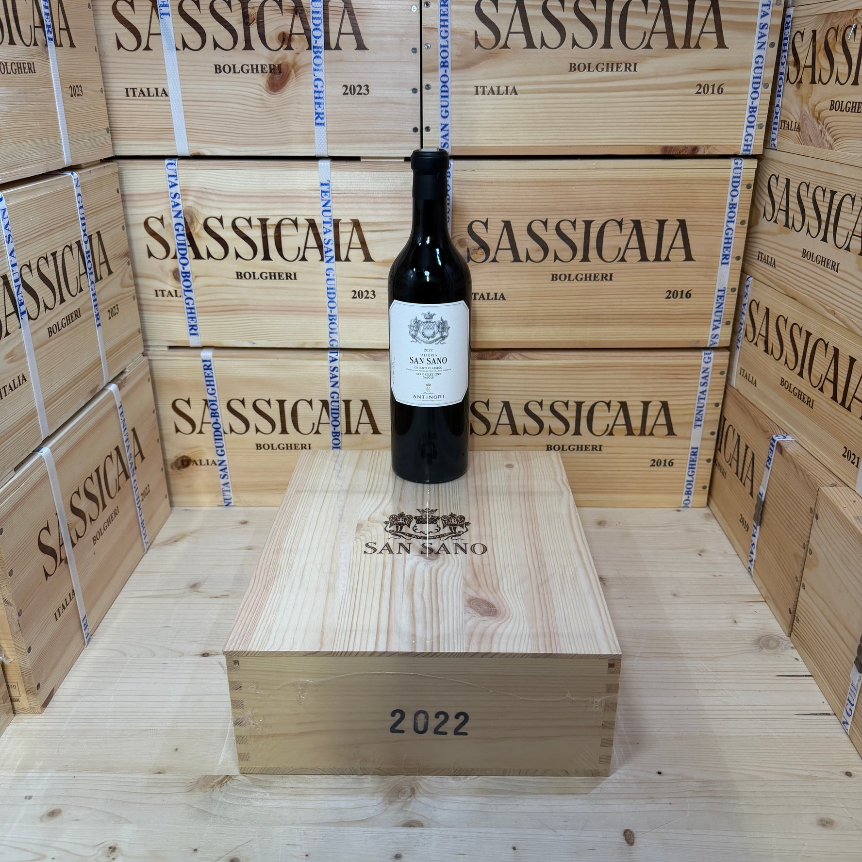 San Sano 2022 Chianti Classico Gran Selezione DOCG Marchesi Antinori - Cassa Legno 3 Bottiglie