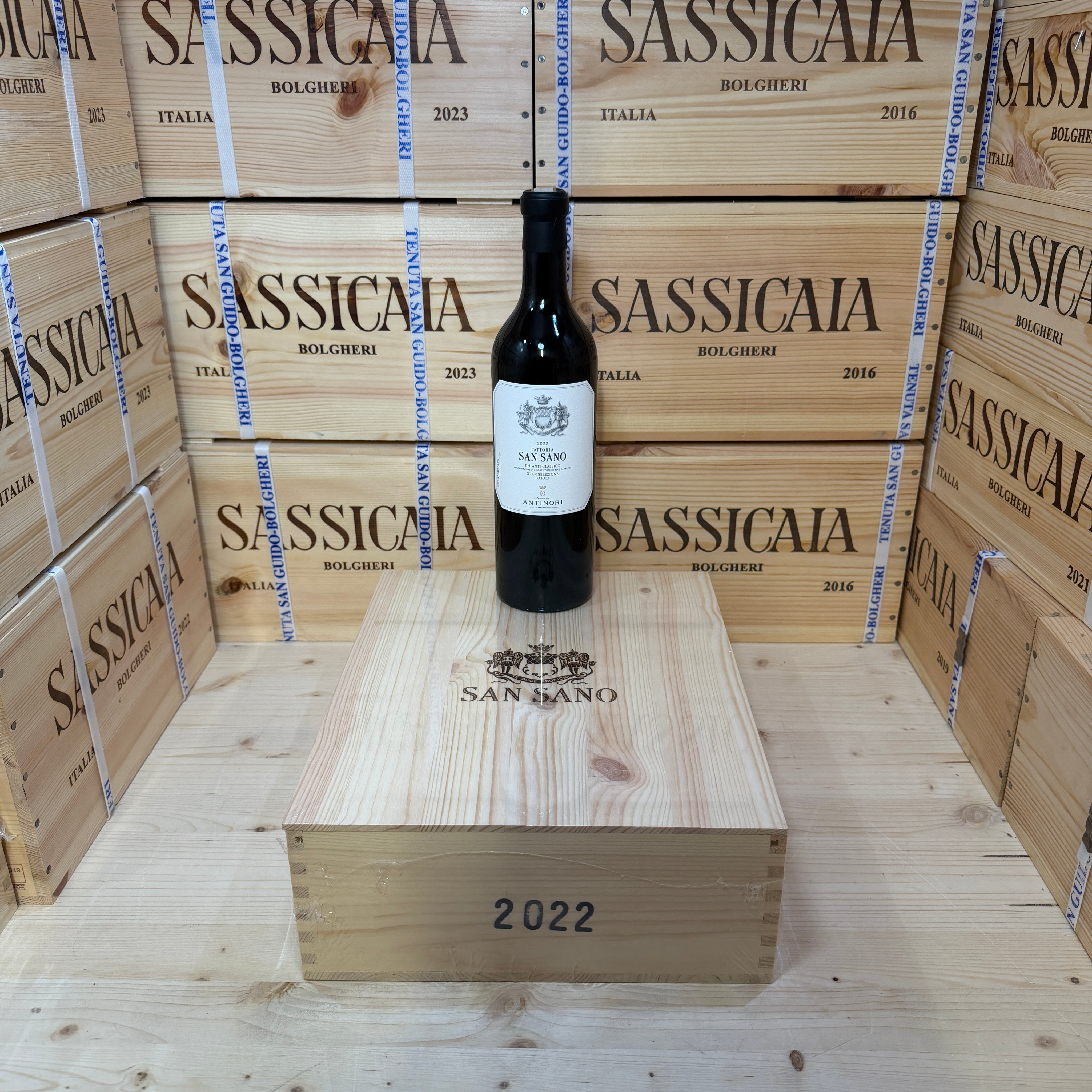 San Sano 2022 Chianti Classico Gran Selezione DOCG Marchesi Antinori - Cassa Legno 3 Bottiglie