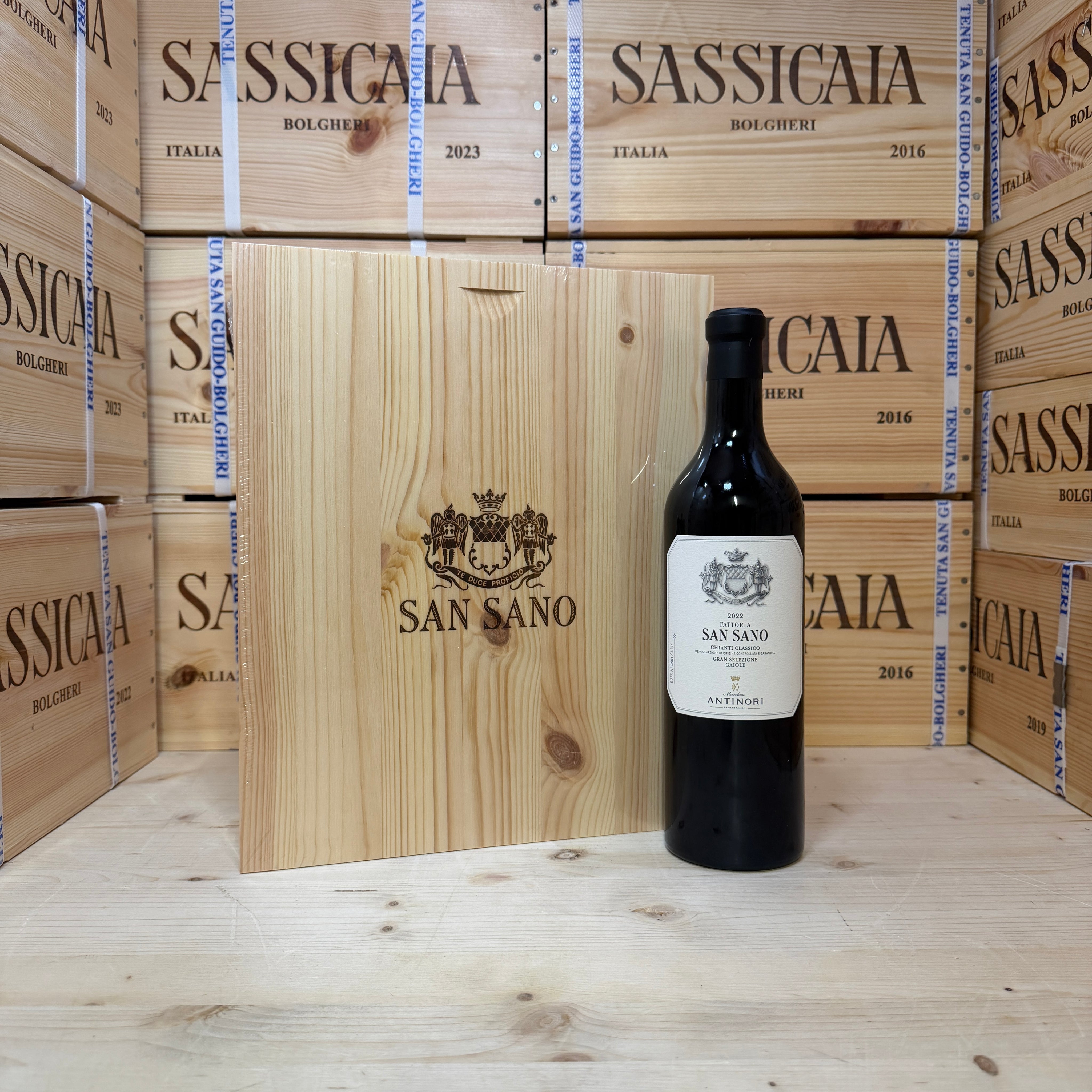 San Sano 2022 Chianti Classico Gran Selezione DOCG Marchesi Antinori - Cassa Legno 3 Bottiglie