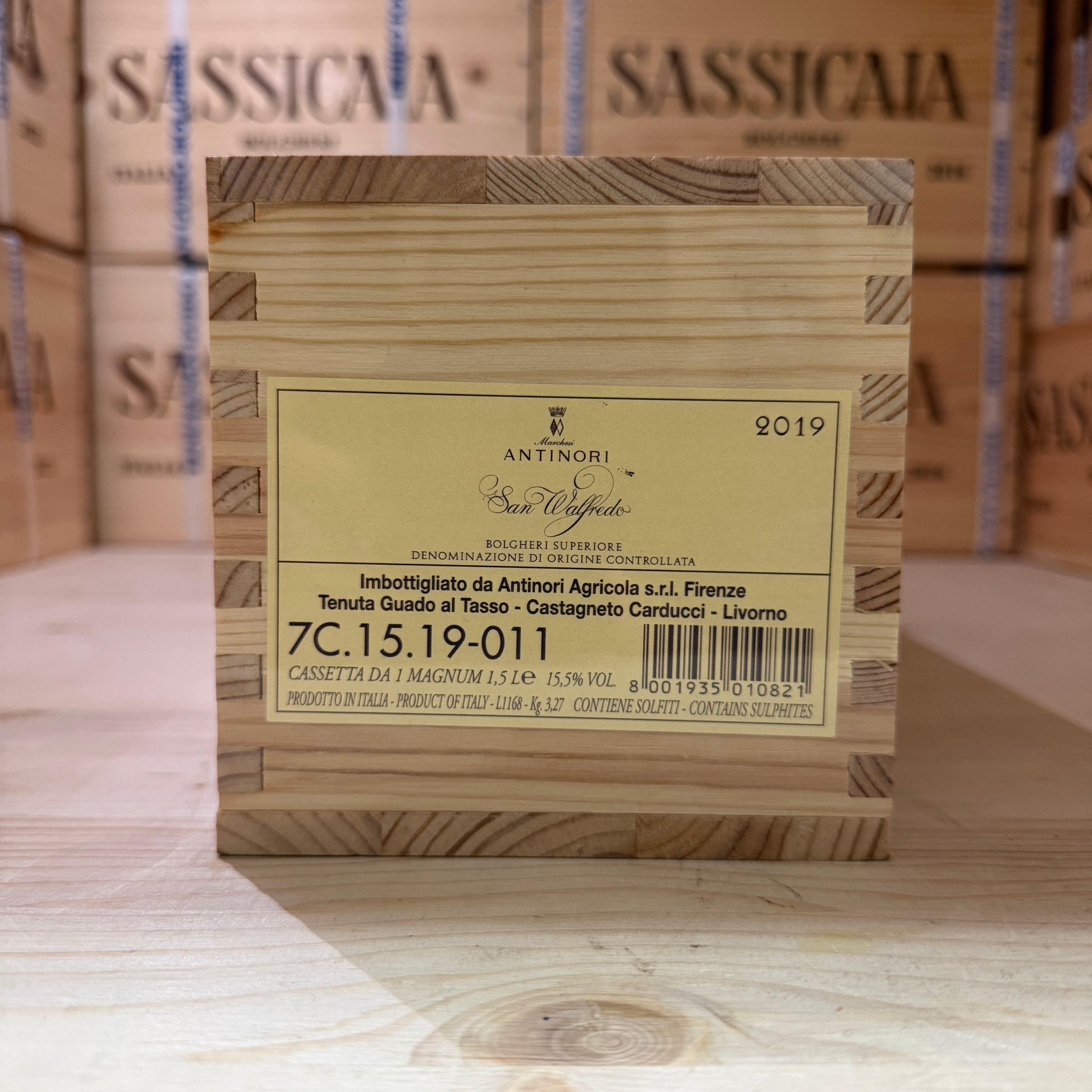 San Walfredo 2019 Magnum Tenuta Guado al Tasso Marchesi Antinori - in Cassa Legno