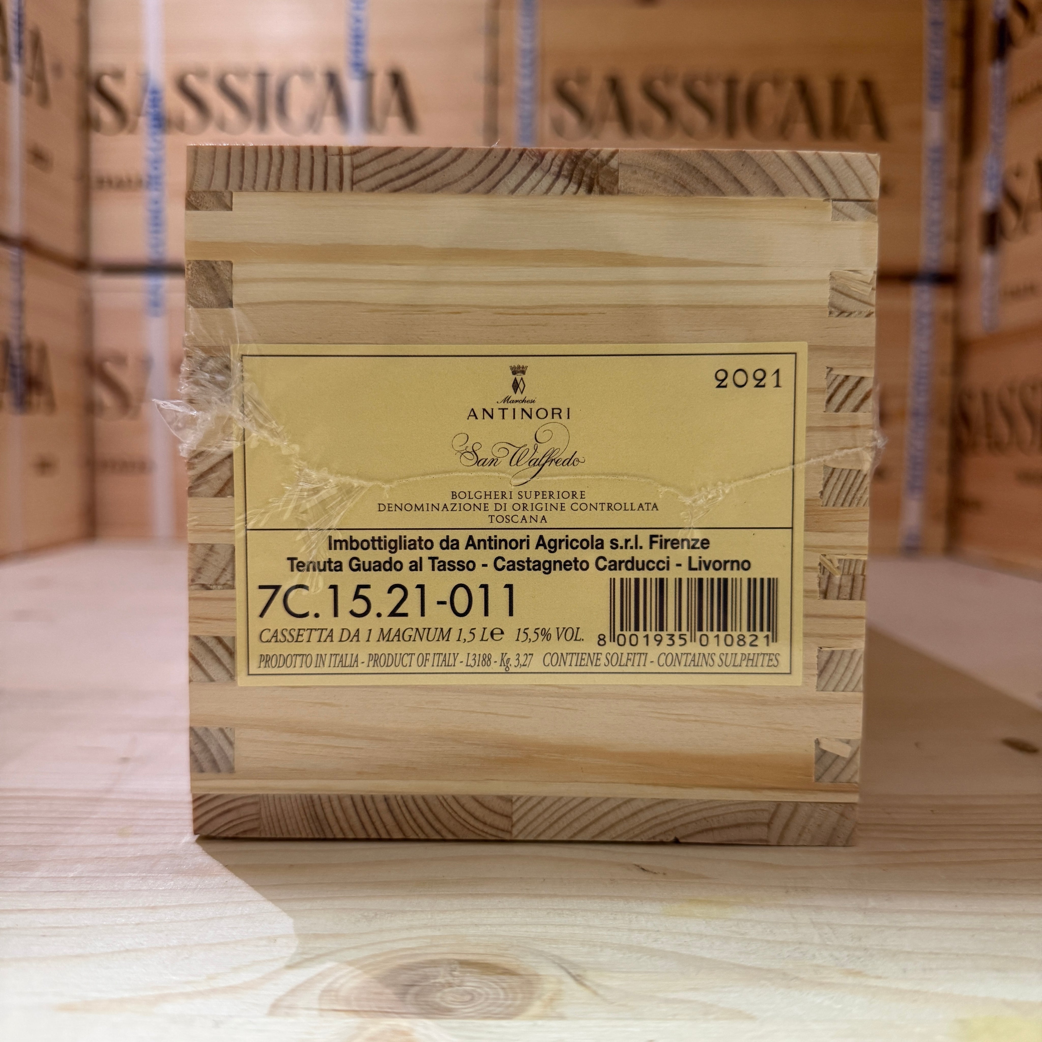 San Walfredo 2021 Magnum Tenuta Guado al Tasso Marchesi Antinori - in Cassa Legno