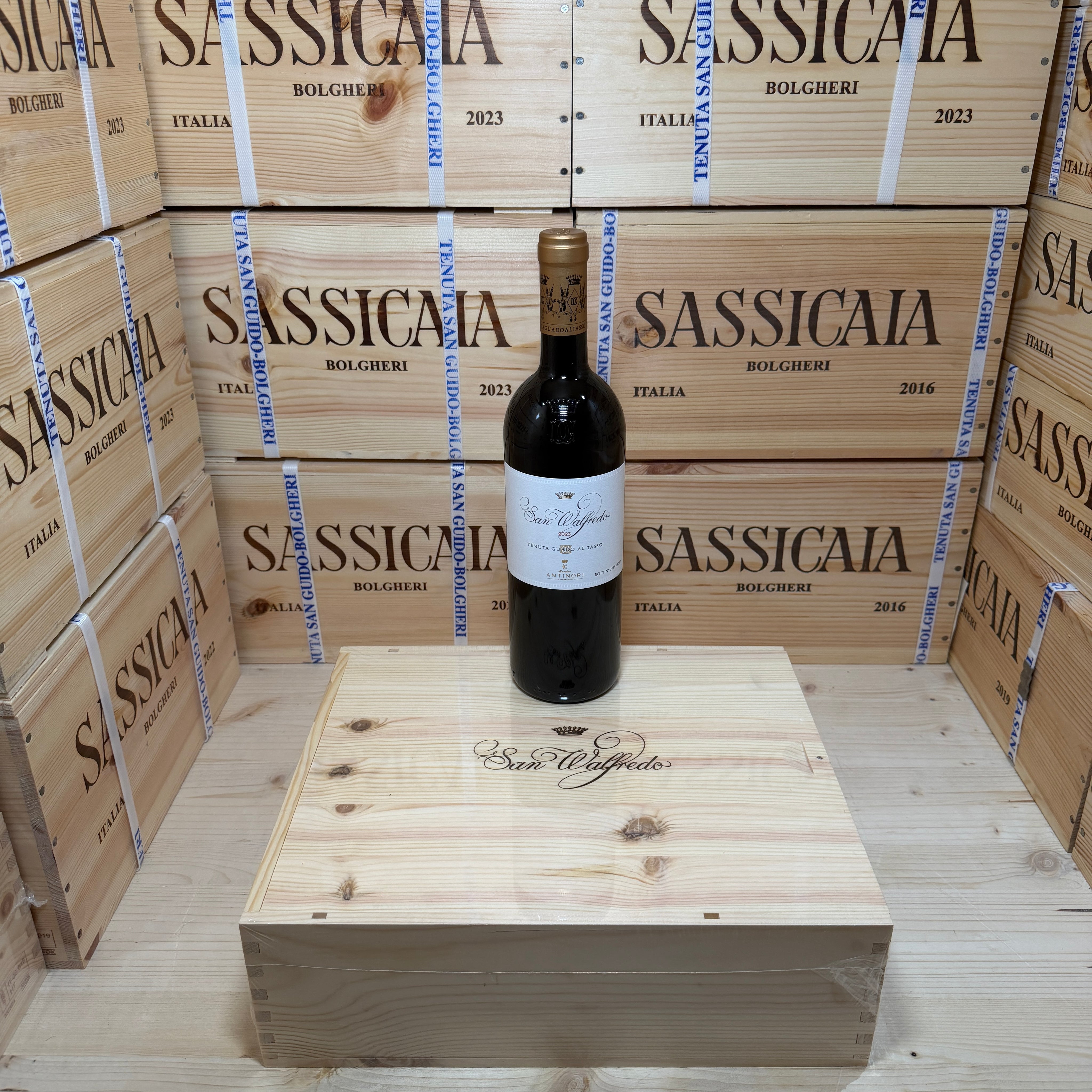 San Walfredo 2023 Tenuta Guado al Tasso Marchesi Antinori - Cassa Legno 3 Bottiglie