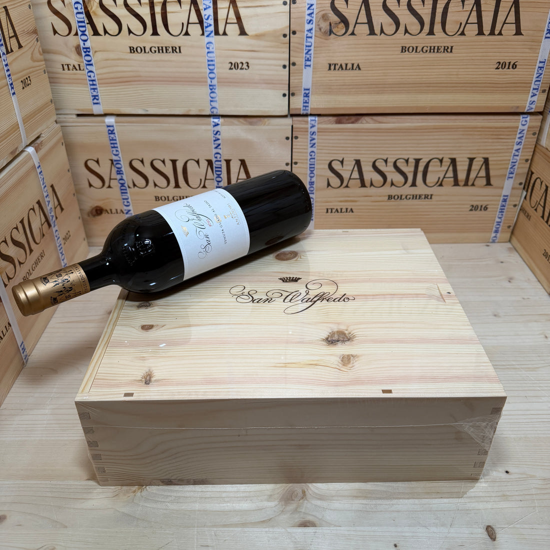San Walfredo 2023 Tenuta Guado al Tasso Marchesi Antinori - Cassa Legno 3 Bottiglie