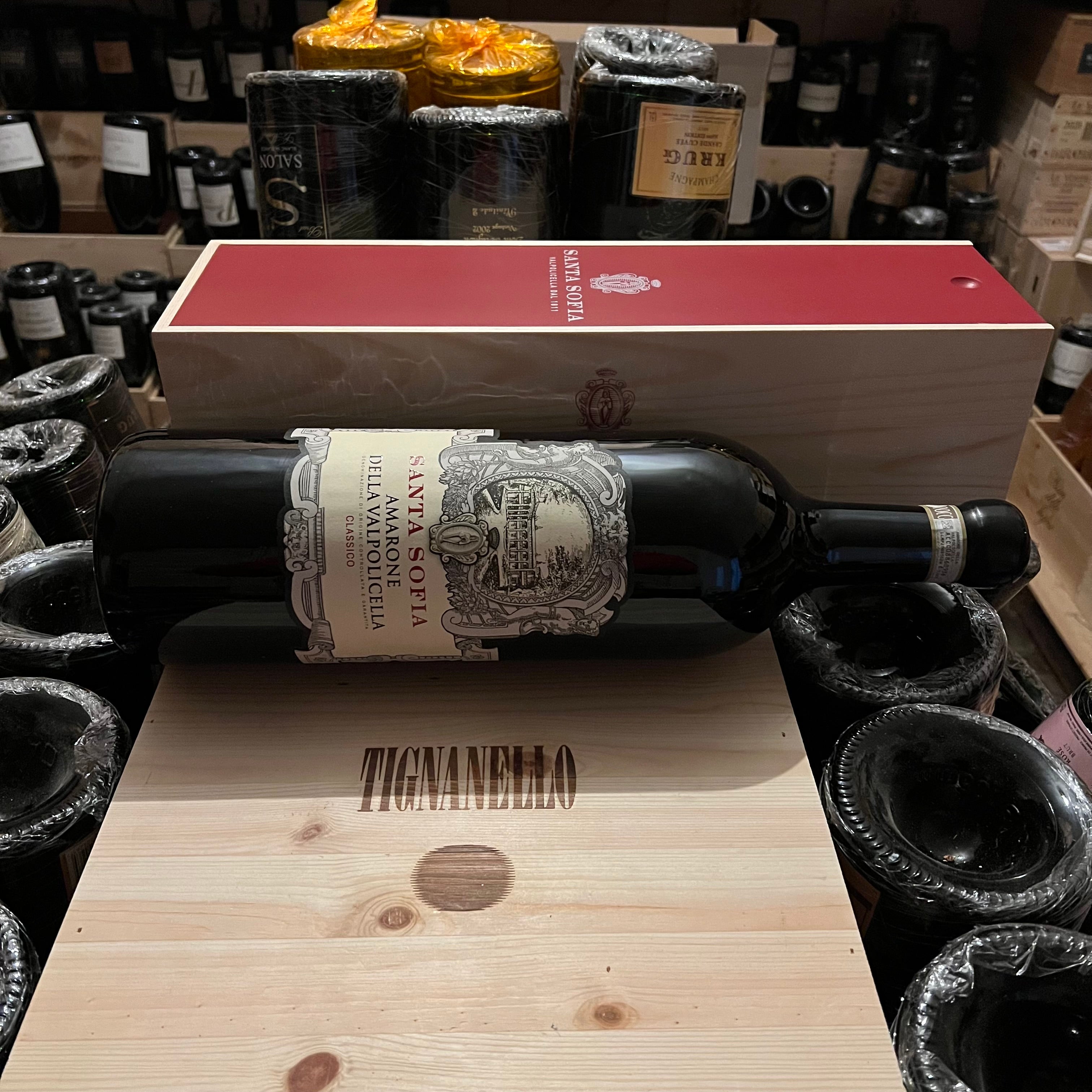 Santa Sofia Amarone della Valpolicella Classico DOCG 2019 Jeroboam in Cassa Legno