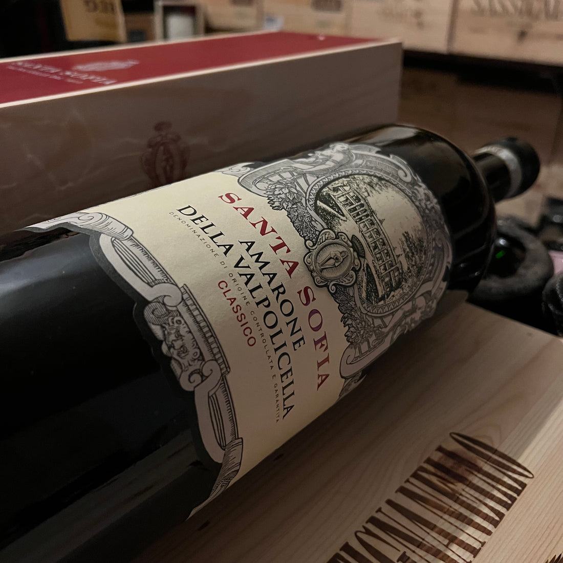 Santa Sofia Amarone della Valpolicella Classico DOCG 2019 Jeroboam in Cassa Legno