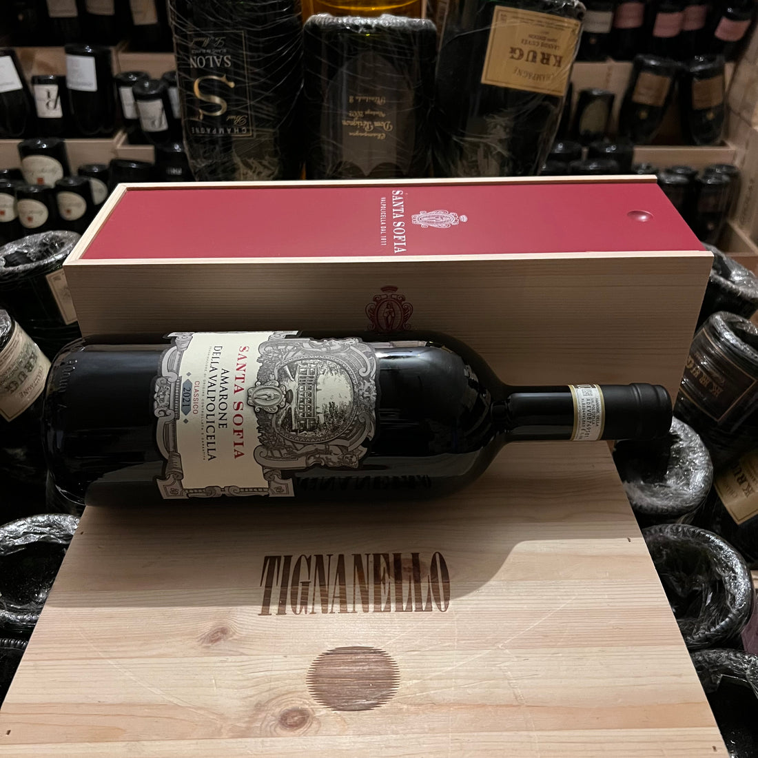 Santa Sofia Amarone della Valpolicella Classico DOCG 2021 Magnum in Cassa Legno