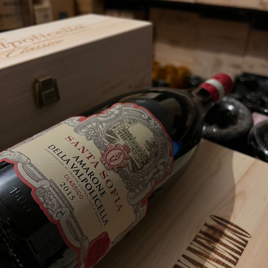 Santa Sofia Amarone della Valpolicella DOCG Classico Riserva 2015 Magnum in Cassa Legno