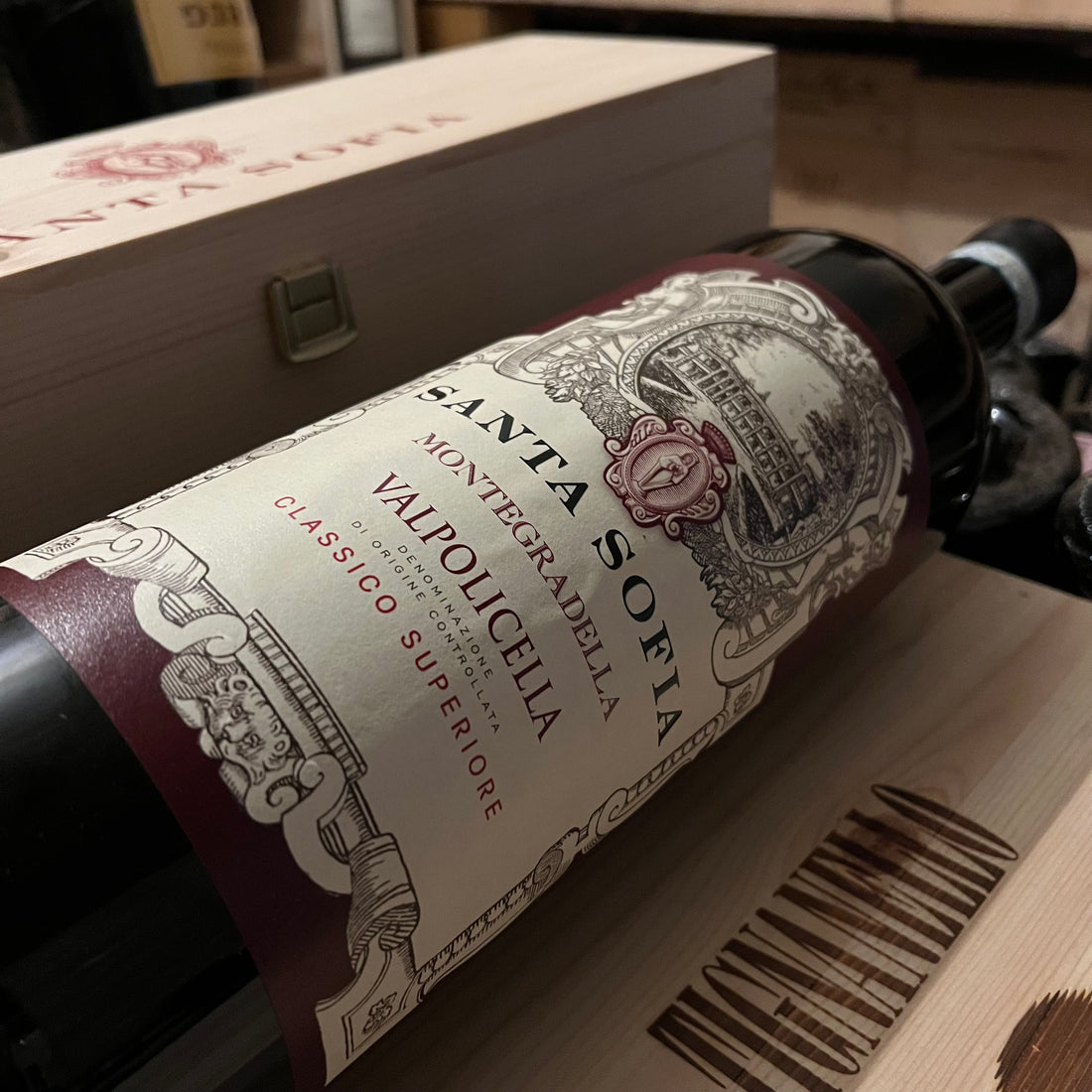 Santa Sofia Valpolicella Classico Superiore DOC Montegradella 2018 Jeroboam in Cassa Legno