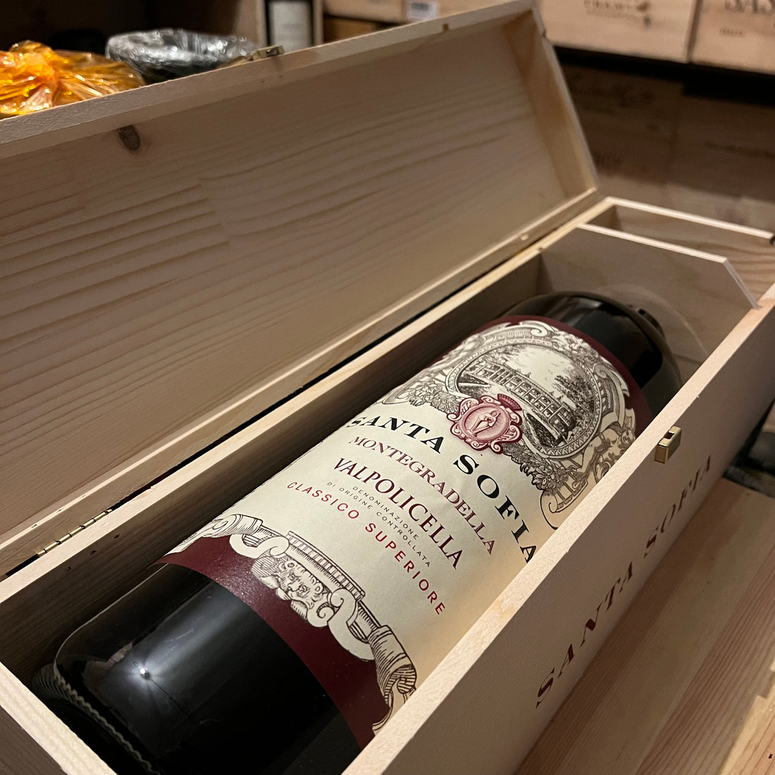 Santa Sofia Valpolicella Classico Superiore DOC Montegradella 2018 Jeroboam in Cassa Legno