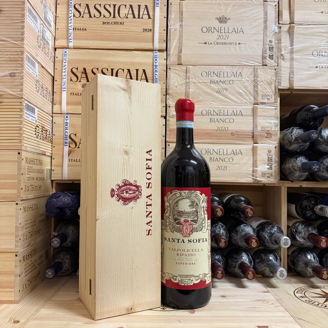 Santa Sofia Valpolicella Ripasso DOC Superiore 2022 Jeroboam - in Cassa Legno
