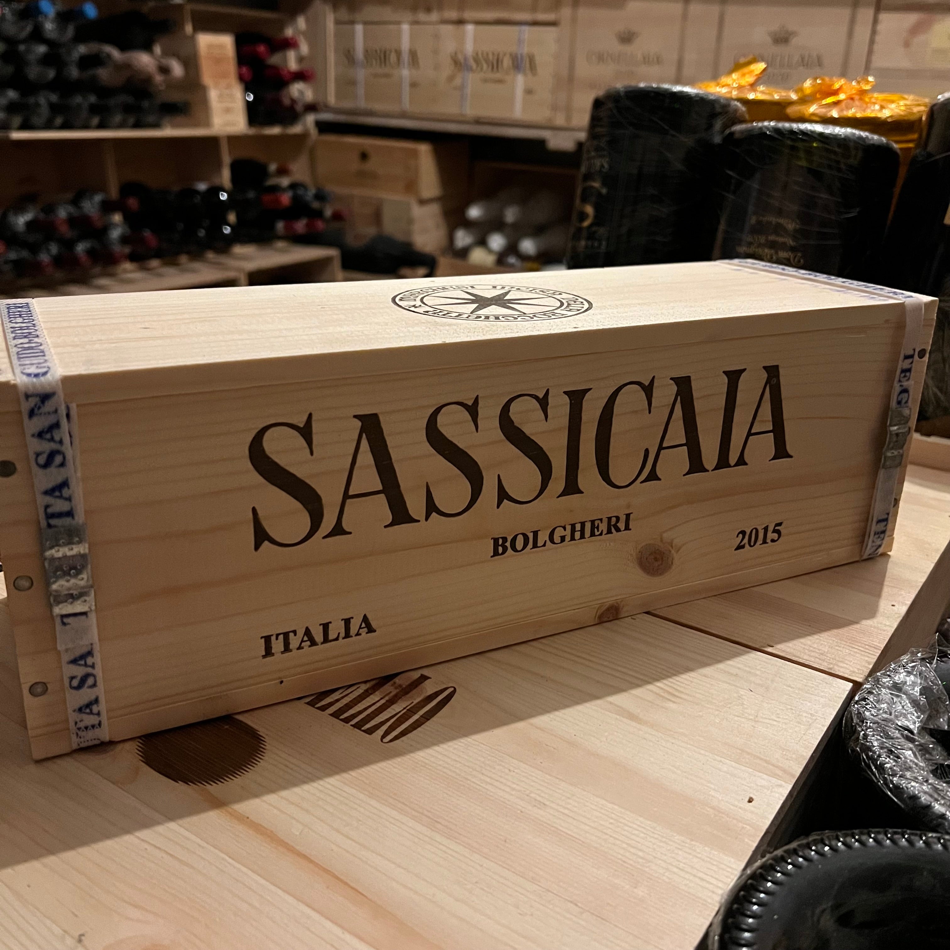 Sassicaia 2015 Magnum in Cassa Legno Tenuta San Guido