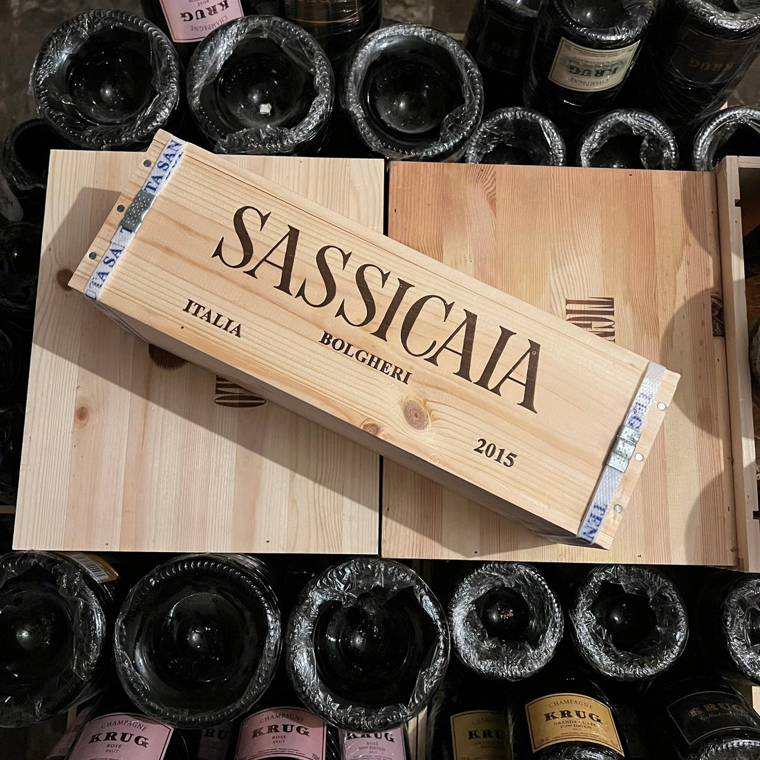 Sassicaia 2015 Magnum in Cassa Legno Tenuta San Guido