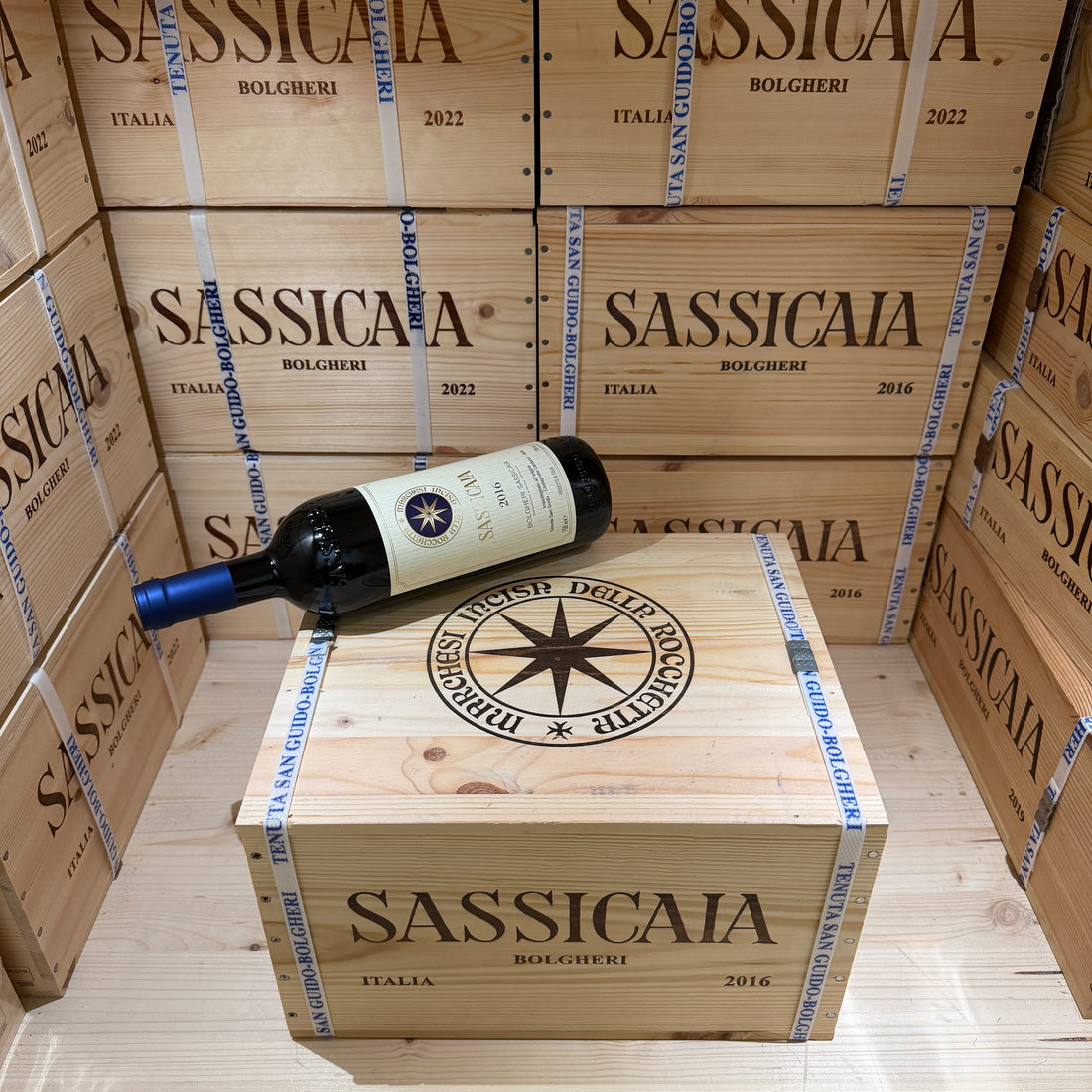 Sassicaia 2016 Tenuta San Guido Cassa Legno 6 Bottiglie