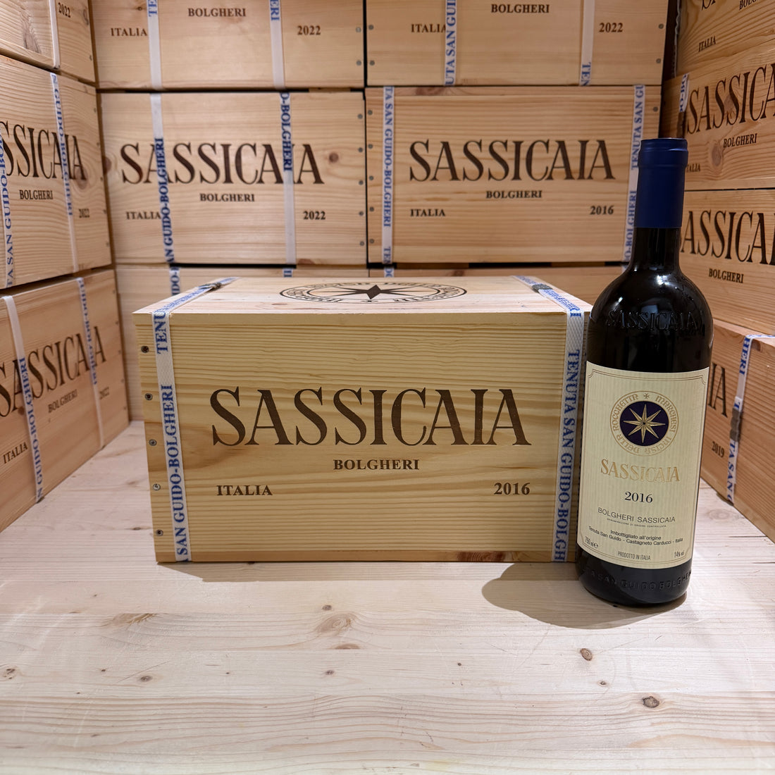 Sassicaia 2016 Tenuta San Guido Cassa Legno 6 Bottiglie