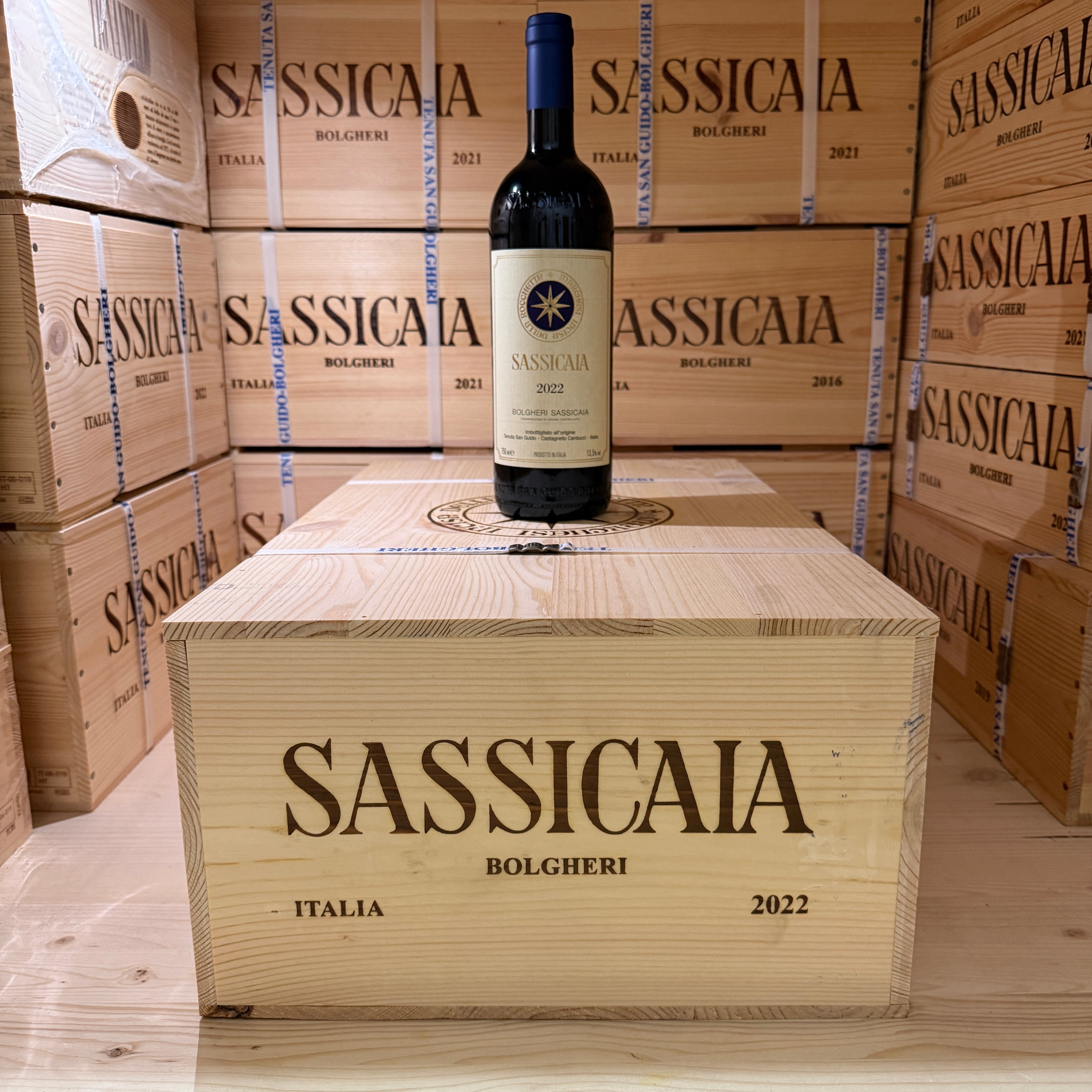 Sassicaia 2022 Tenuta San Guido - Cassa Legno 12 Bottiglie