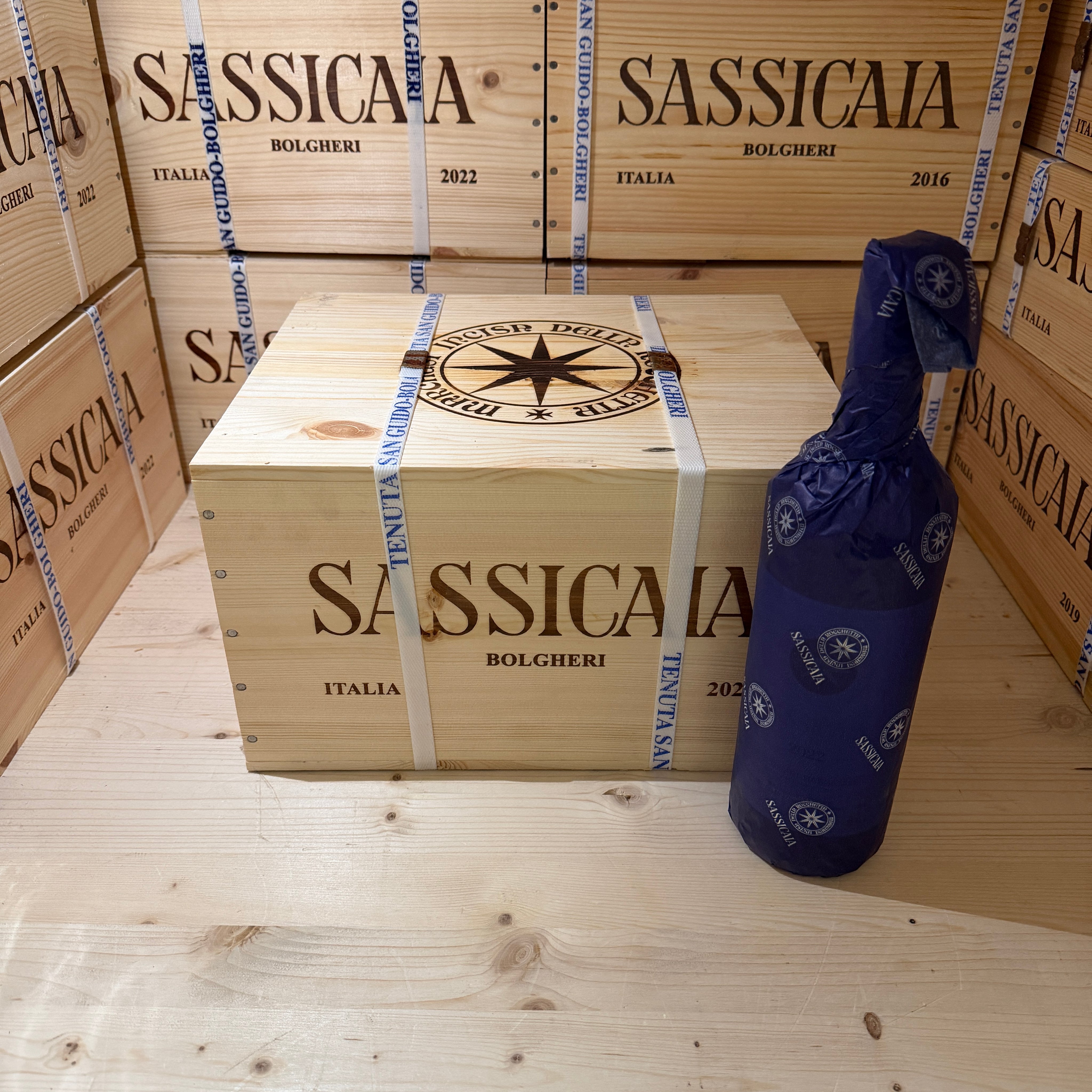 Sassicaia 2023 Tenuta San Guido - Cassa Legno 6 Bottiglie - Preordine