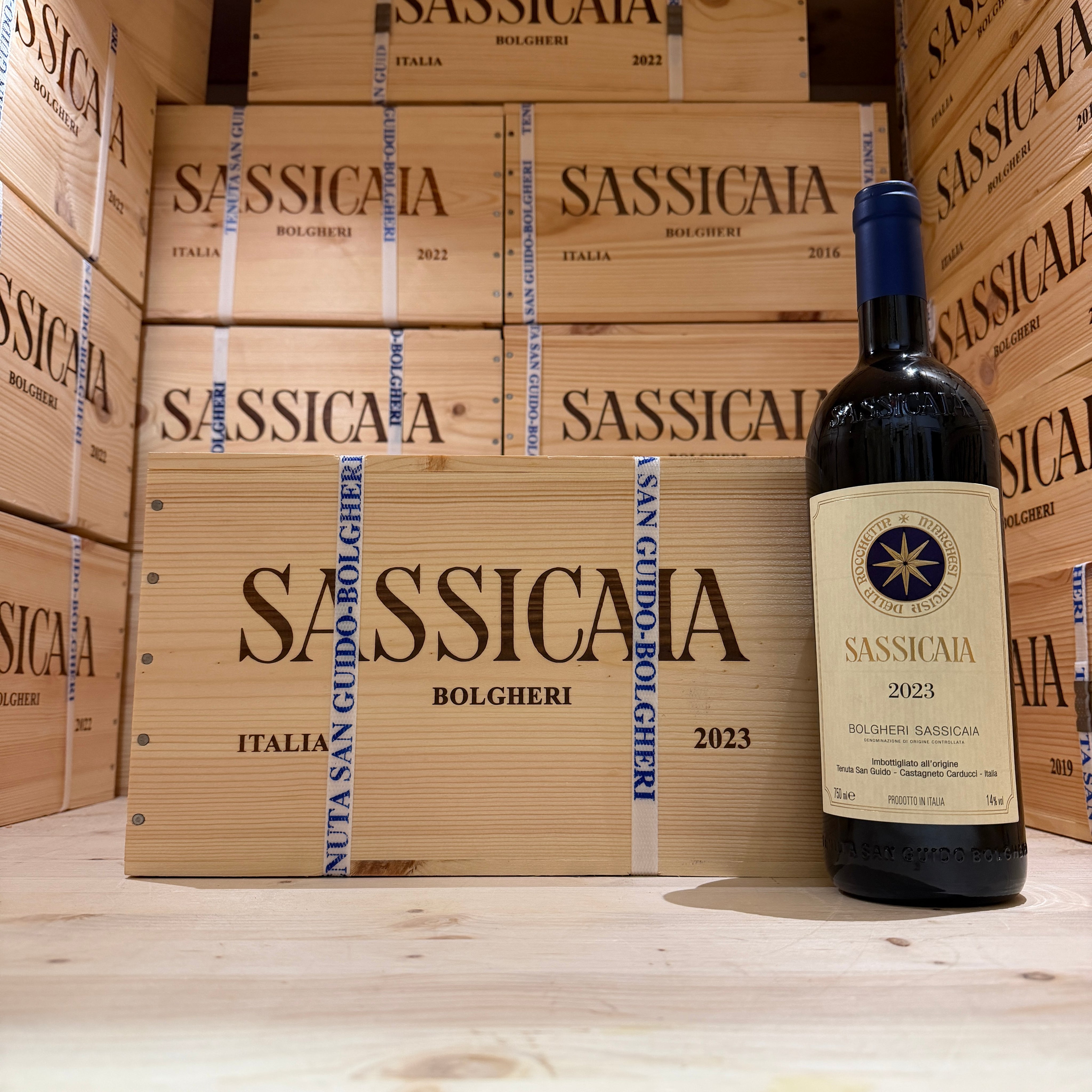 Sassicaia 2023 Tenuta San Guido - Cassa Legno 6 Bottiglie