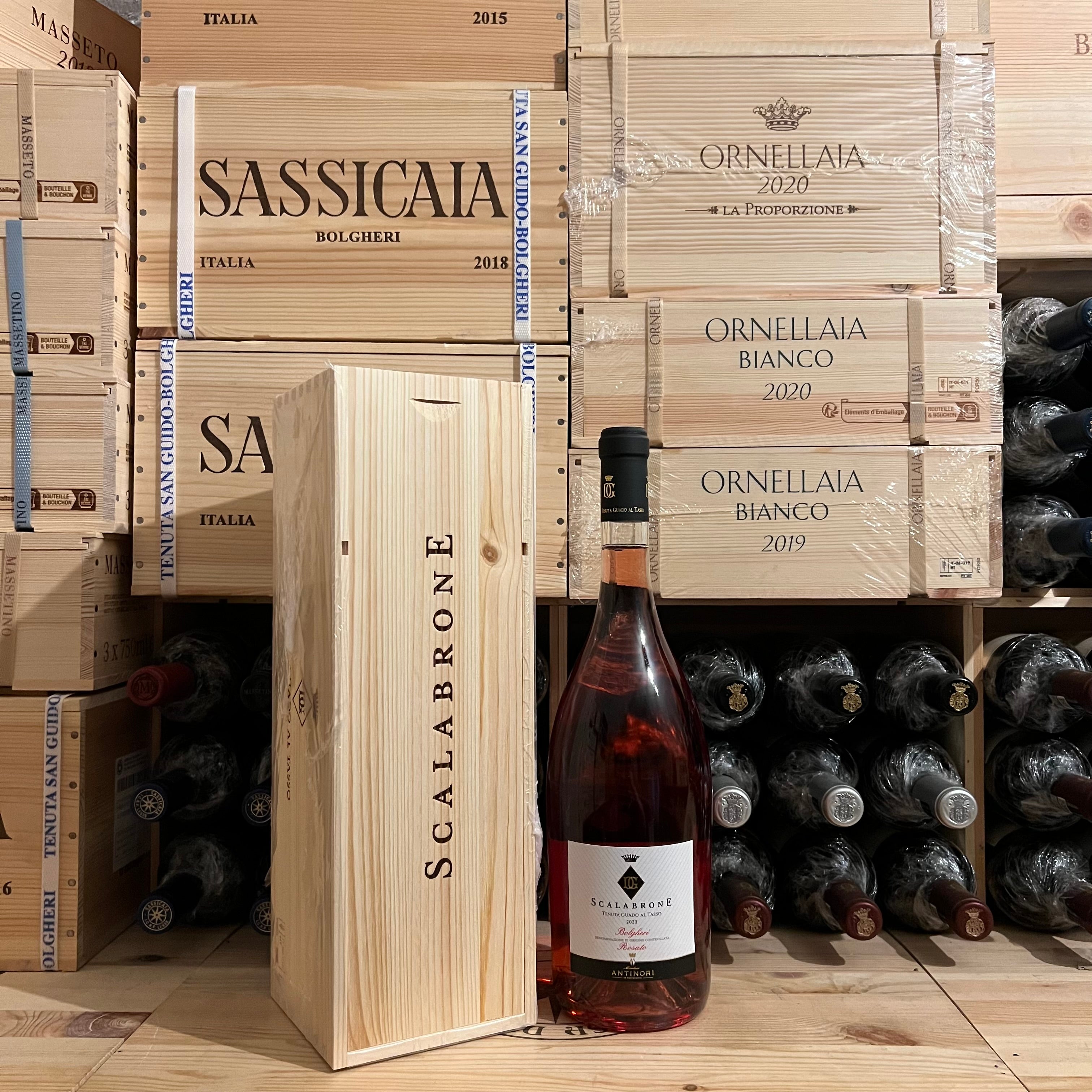 Scalabrone 2023 Magnum Bolgheri DOC Rosato Tenuta Guado Al Tasso Marchesi Antinori - in Cassa Legno
