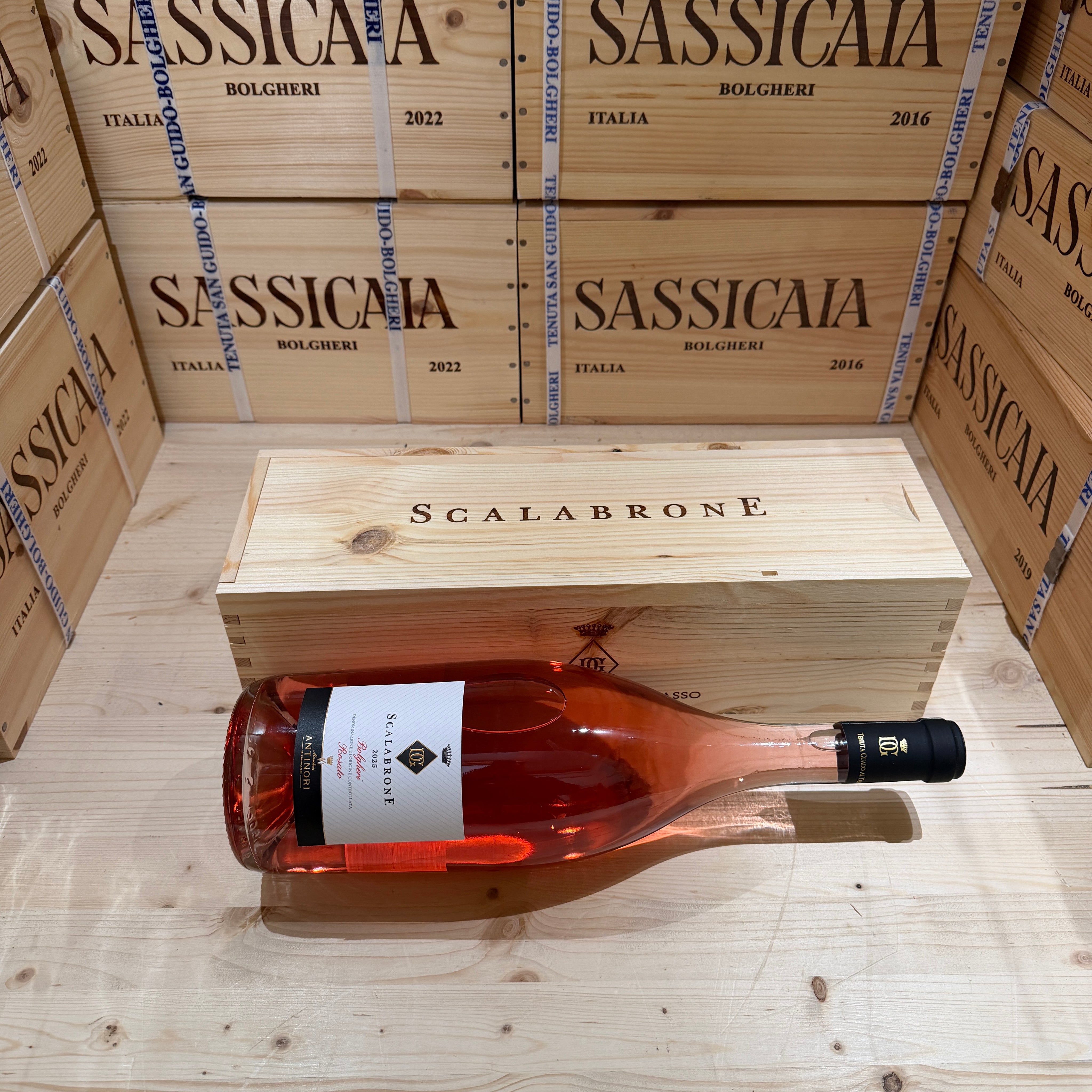 Scalabrone 2025 Magnum Bolgheri DOC Rosato Tenuta Guado Al Tasso Marchesi Antinori - in Cassa Legno