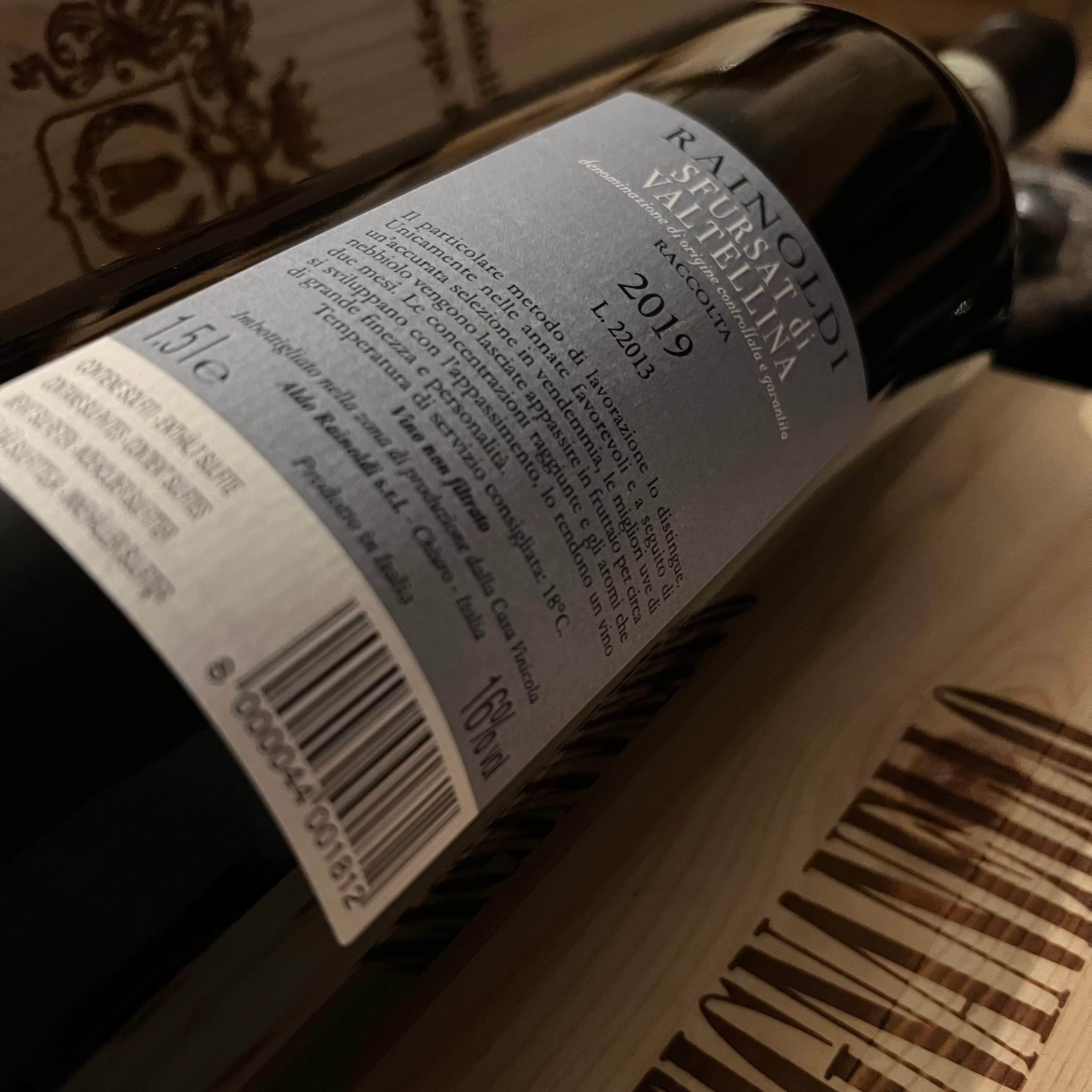 Sfursat di Valtellina 2019 Magnum Rainoldi in Cassa Legno