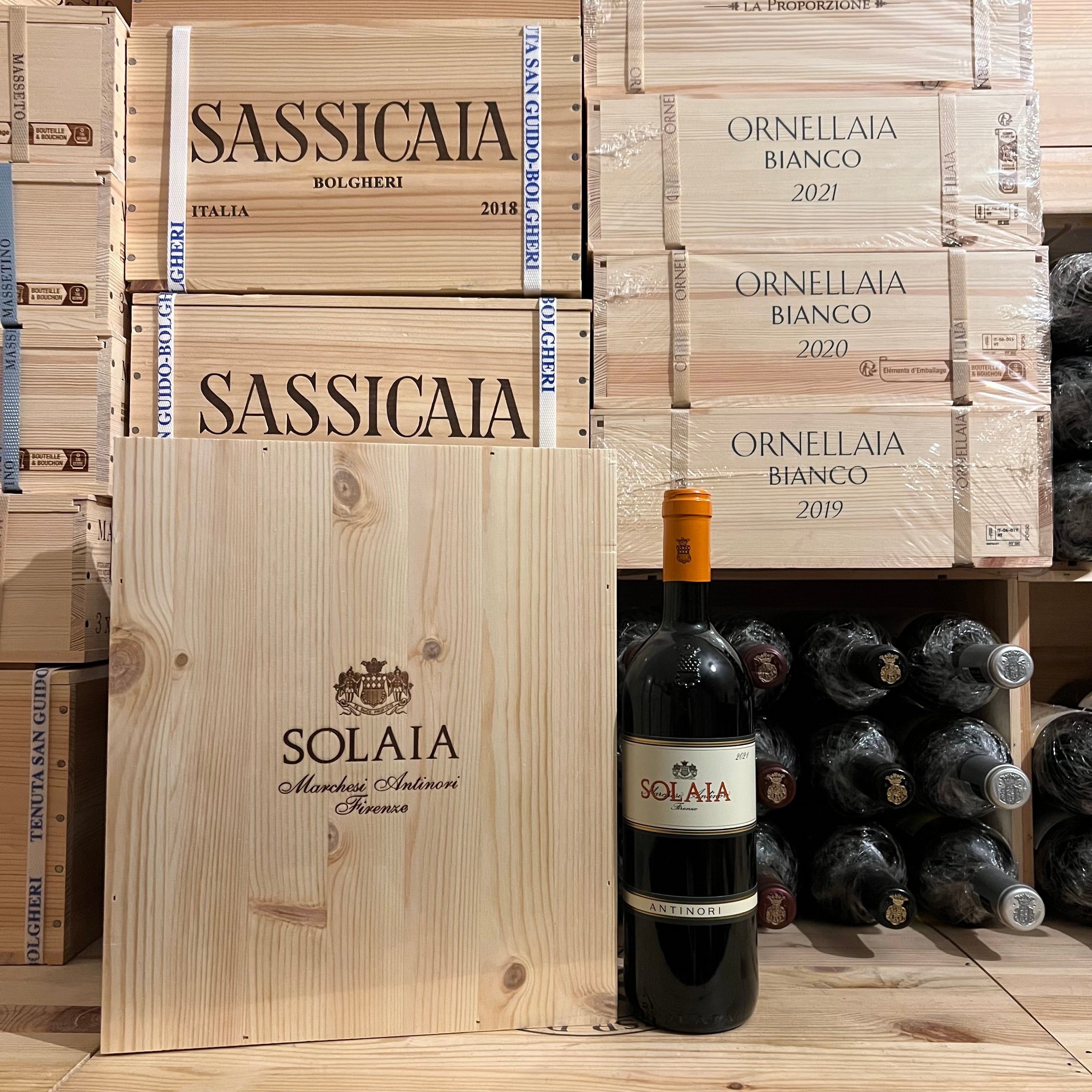 Solaia 2021 Tenuta Tignanello Marchesi Antinori - Cassa Legno 3 Bottiglie