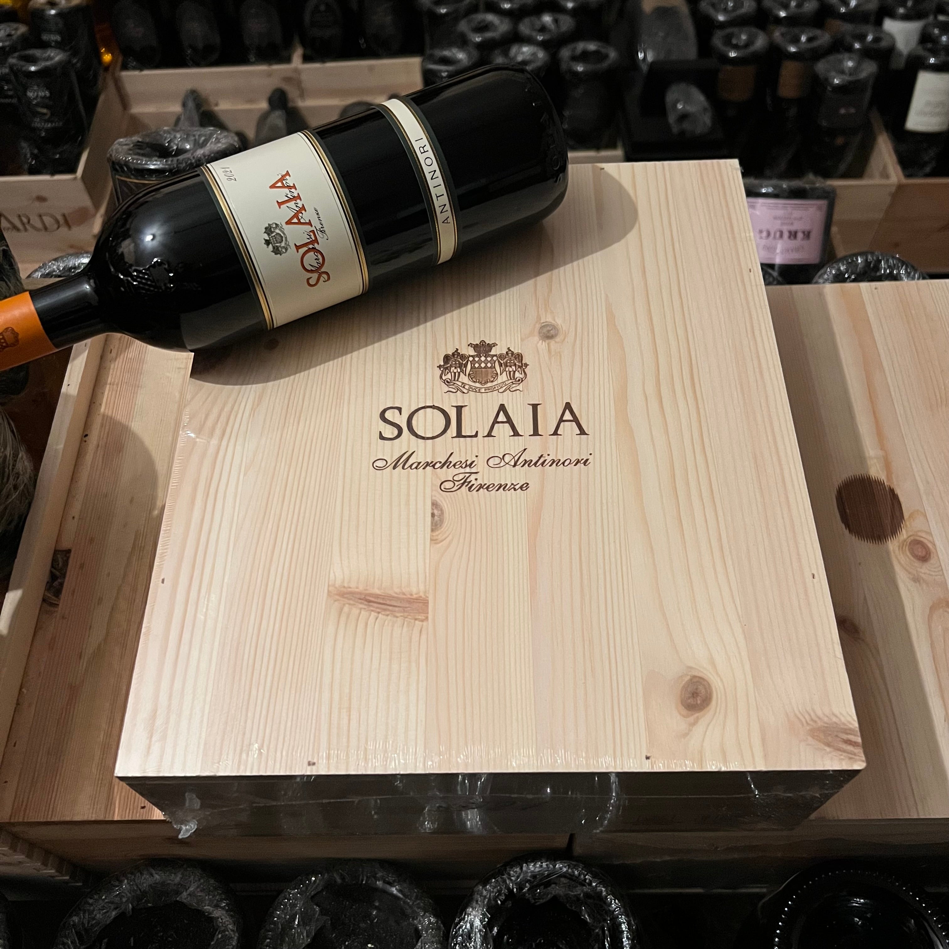 Solaia 2021 Tenuta Tignanello Marchesi Antinori - Cassa Legno 3 Bottiglie