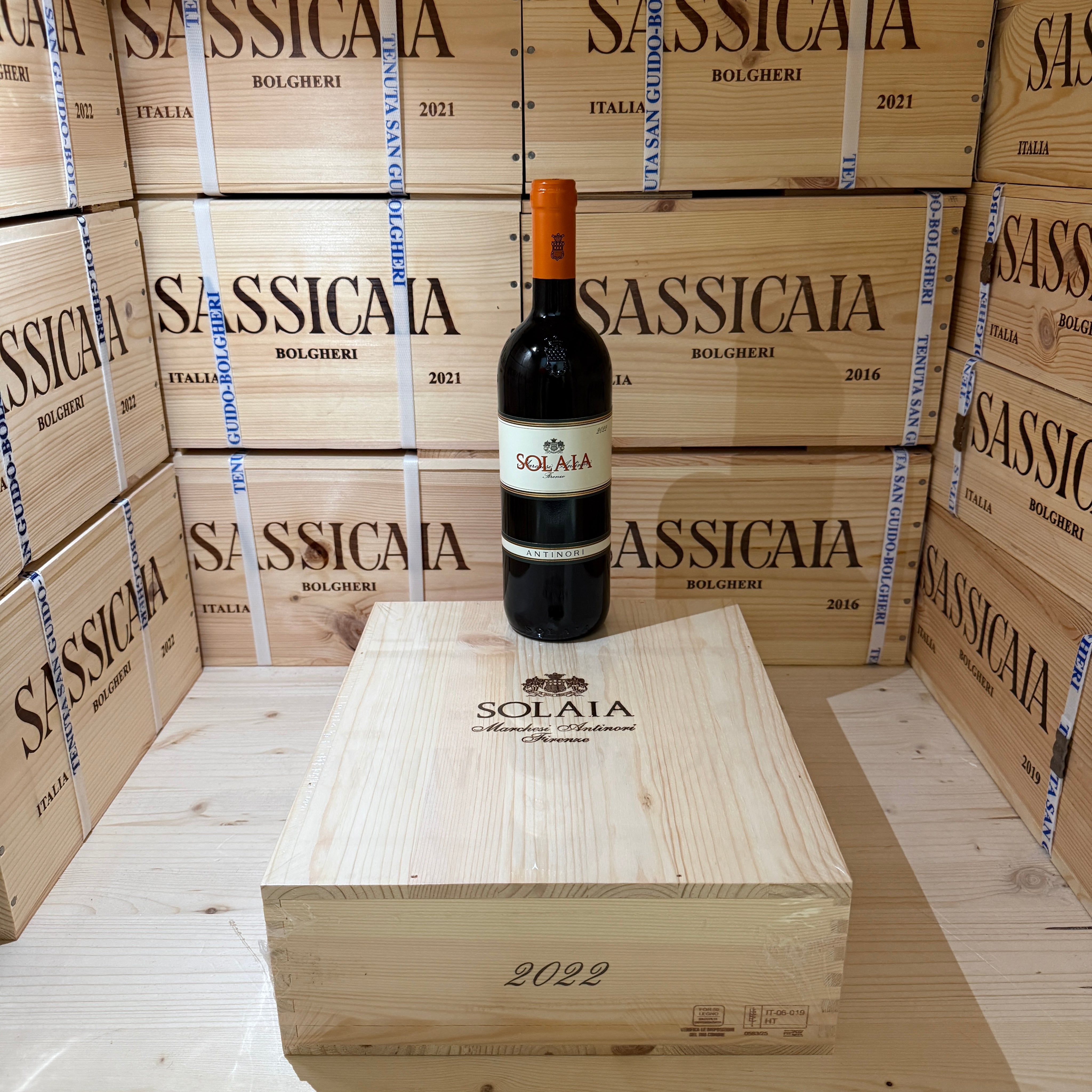 Solaia 2022 Tenuta Tignanello Marchesi Antinori - Cassa Legno 3 Bottiglie