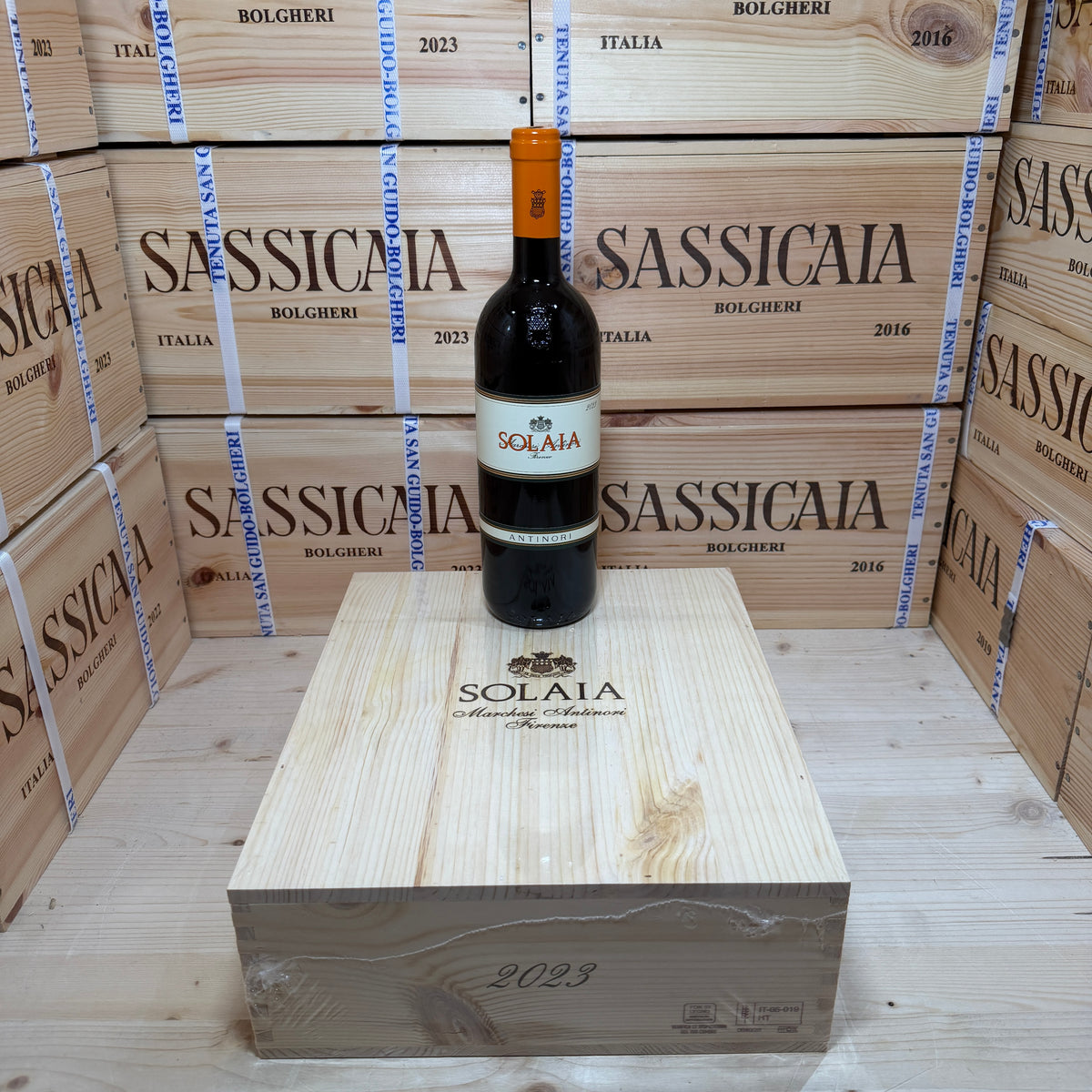 Solaia 2023 Tenuta Tignanello Marchesi Antinori - Cassa Legno 3 Bottiglie