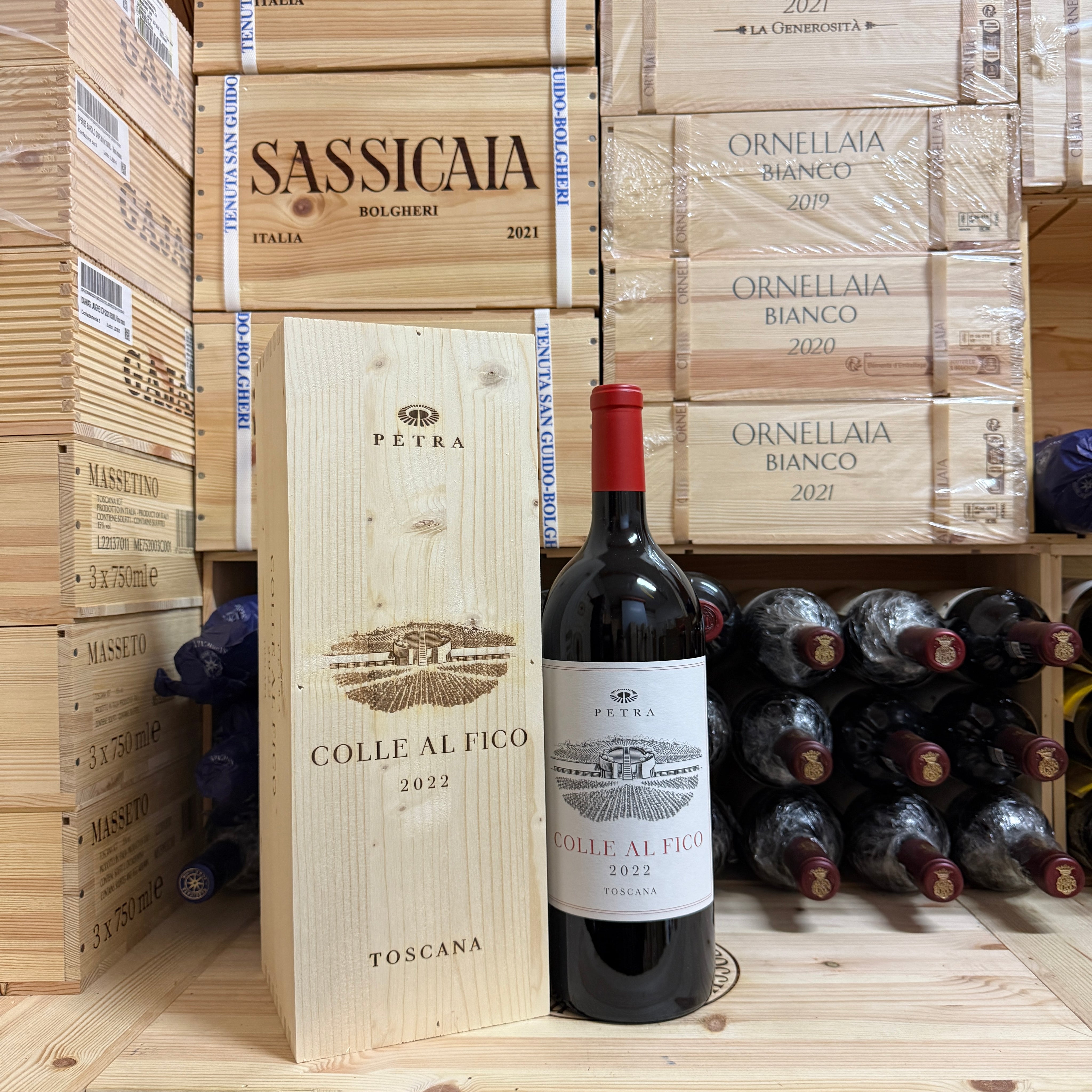 Syrah Colle al Fico Petra 2022 Magnum - in Cassa Legno