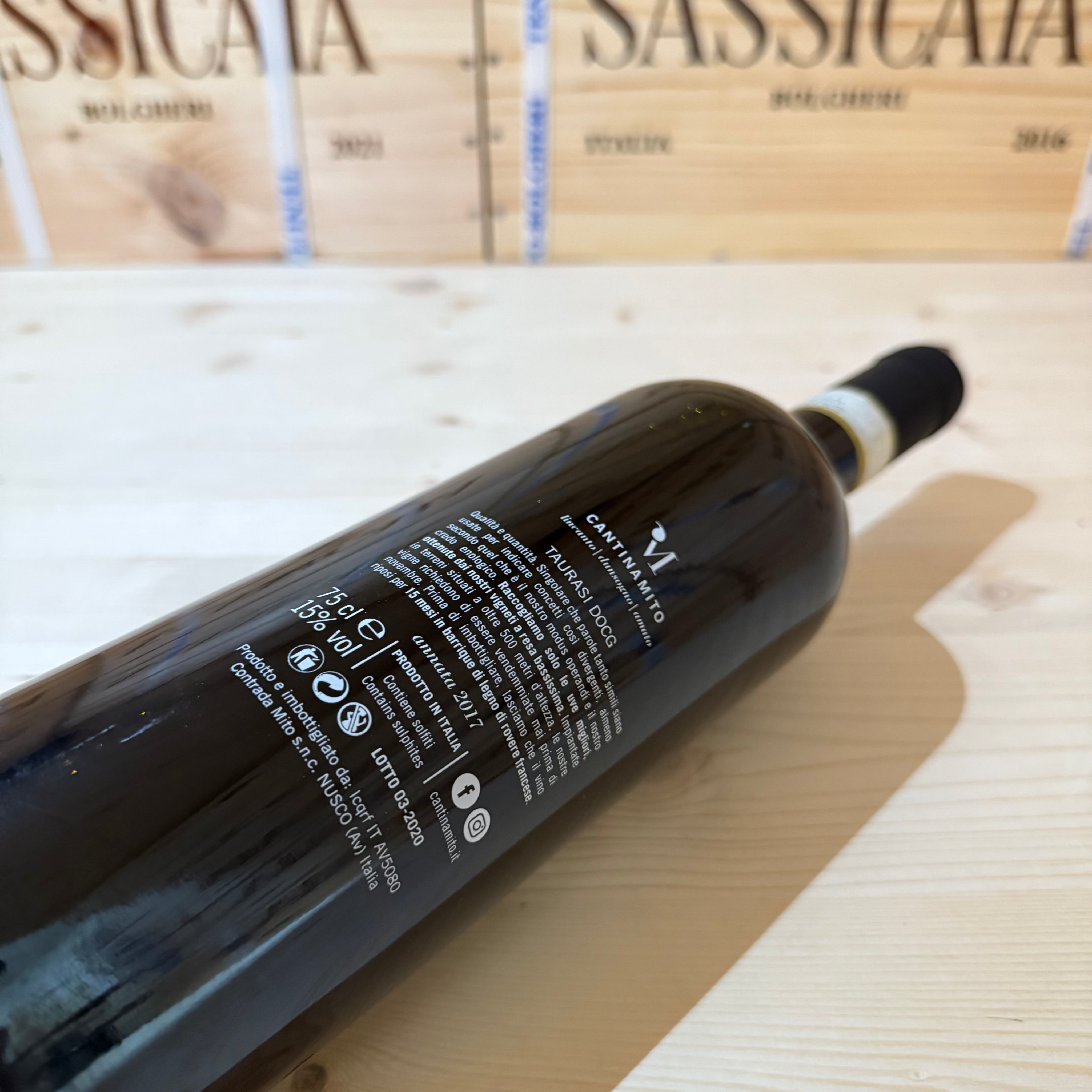 Taurasi DOCG Amato 2017 Cantina Mito