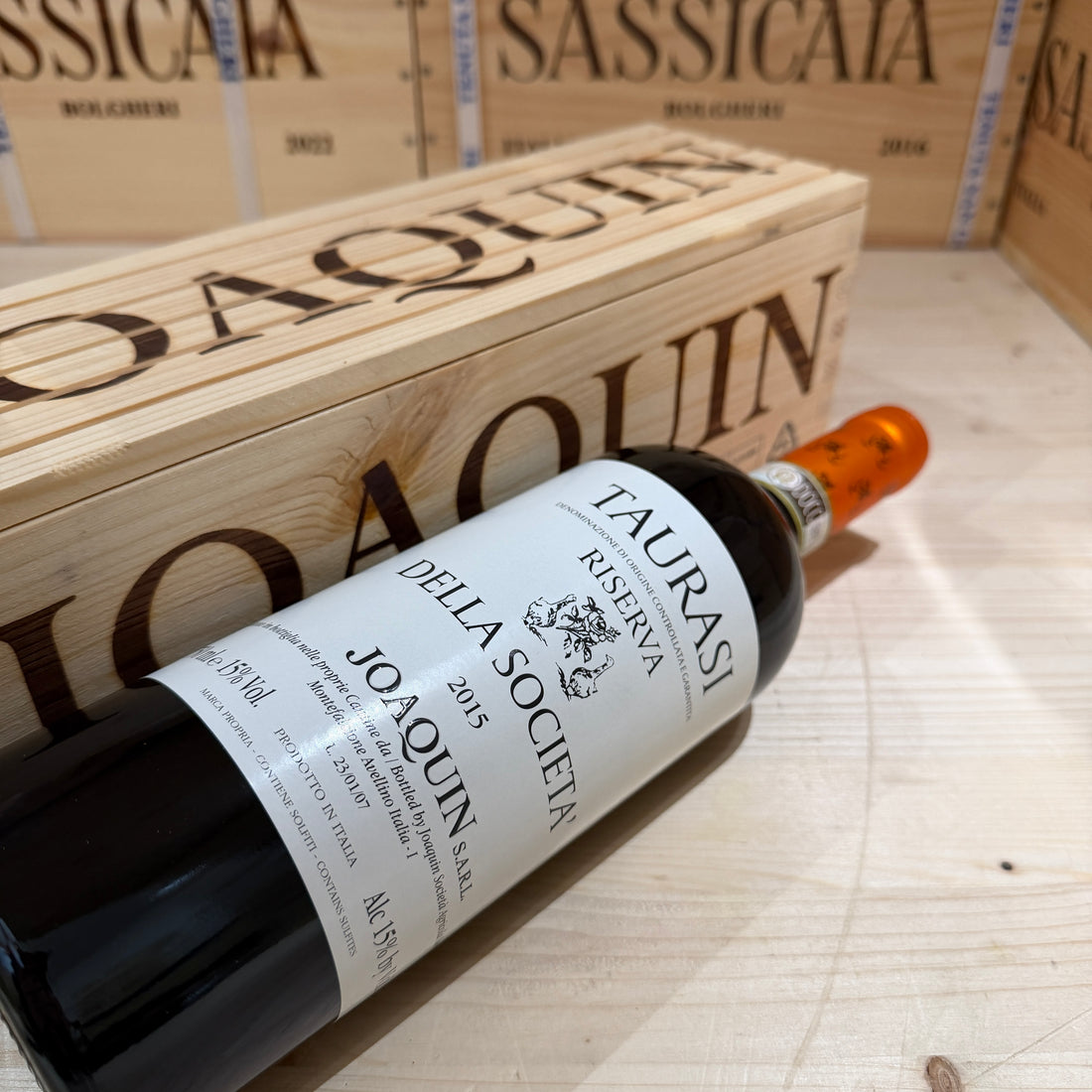 Taurasi Riserva della Società 2015 Joaquin - in Cassa Legno