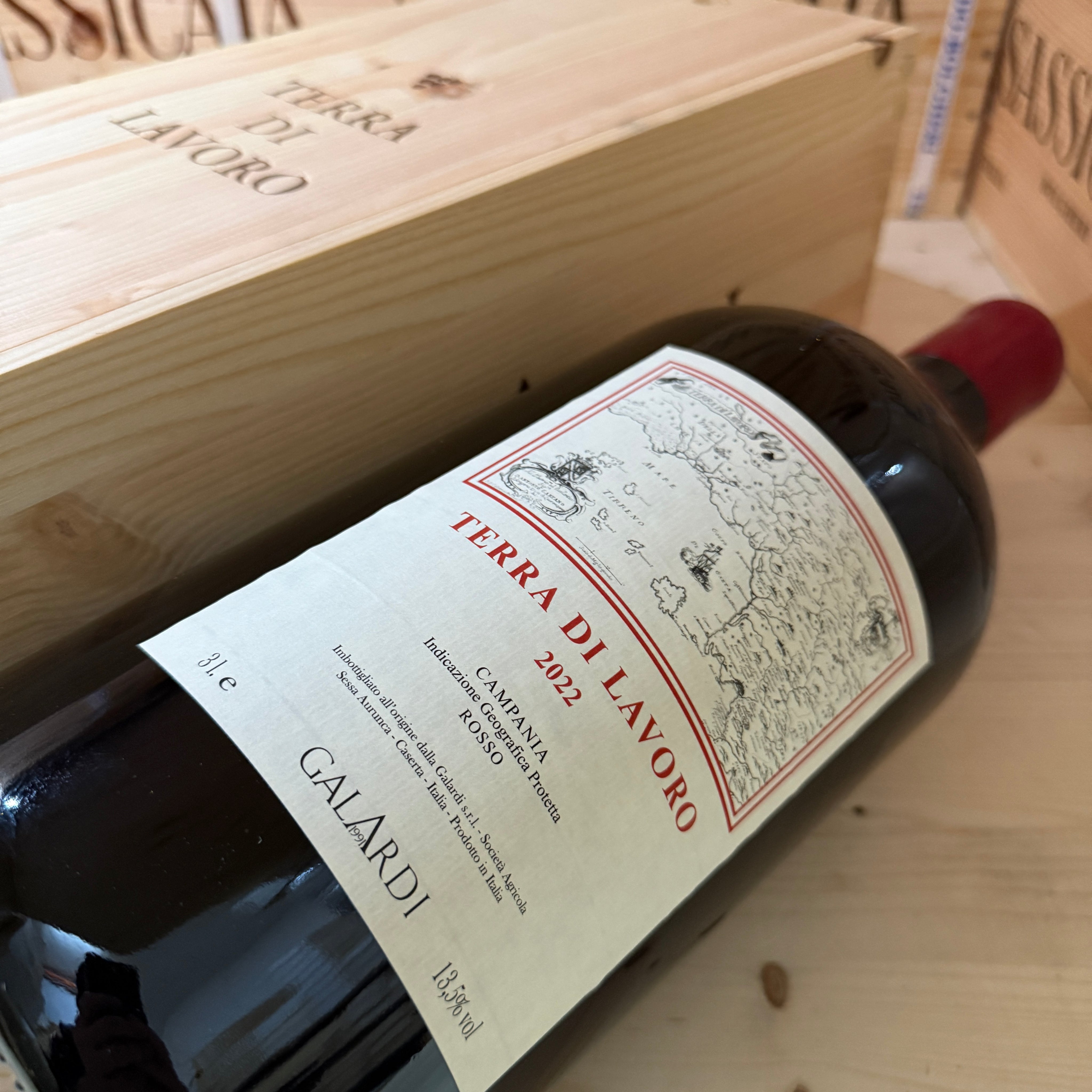 Terra di Lavoro 2022 Galardi Jeroboam in Cassa Legno