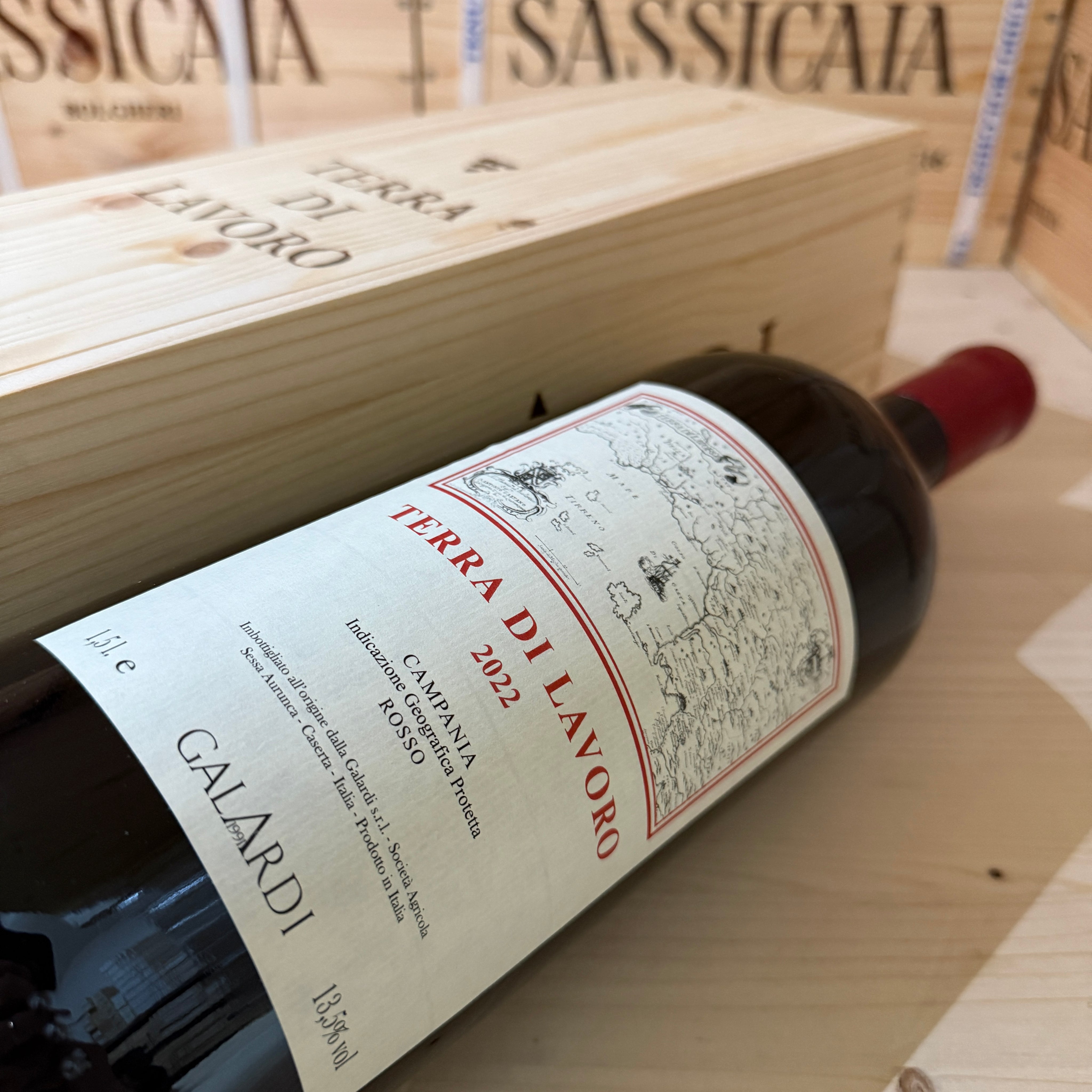 Terra di Lavoro 2022 Galardi Magnum in Cassa Legno