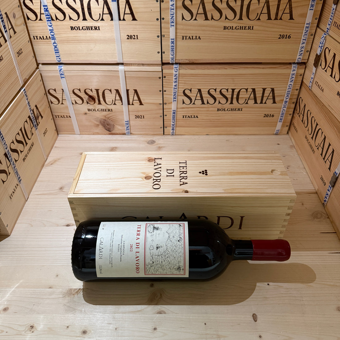 Terra di Lavoro 2022 Galardi Magnum in Cassa Legno