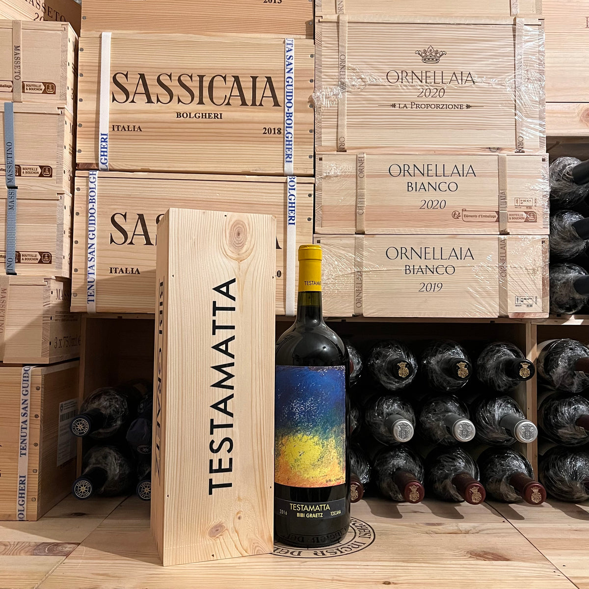 Testamatta 2016 Magnum Bibi Graetz in Cassa Legno