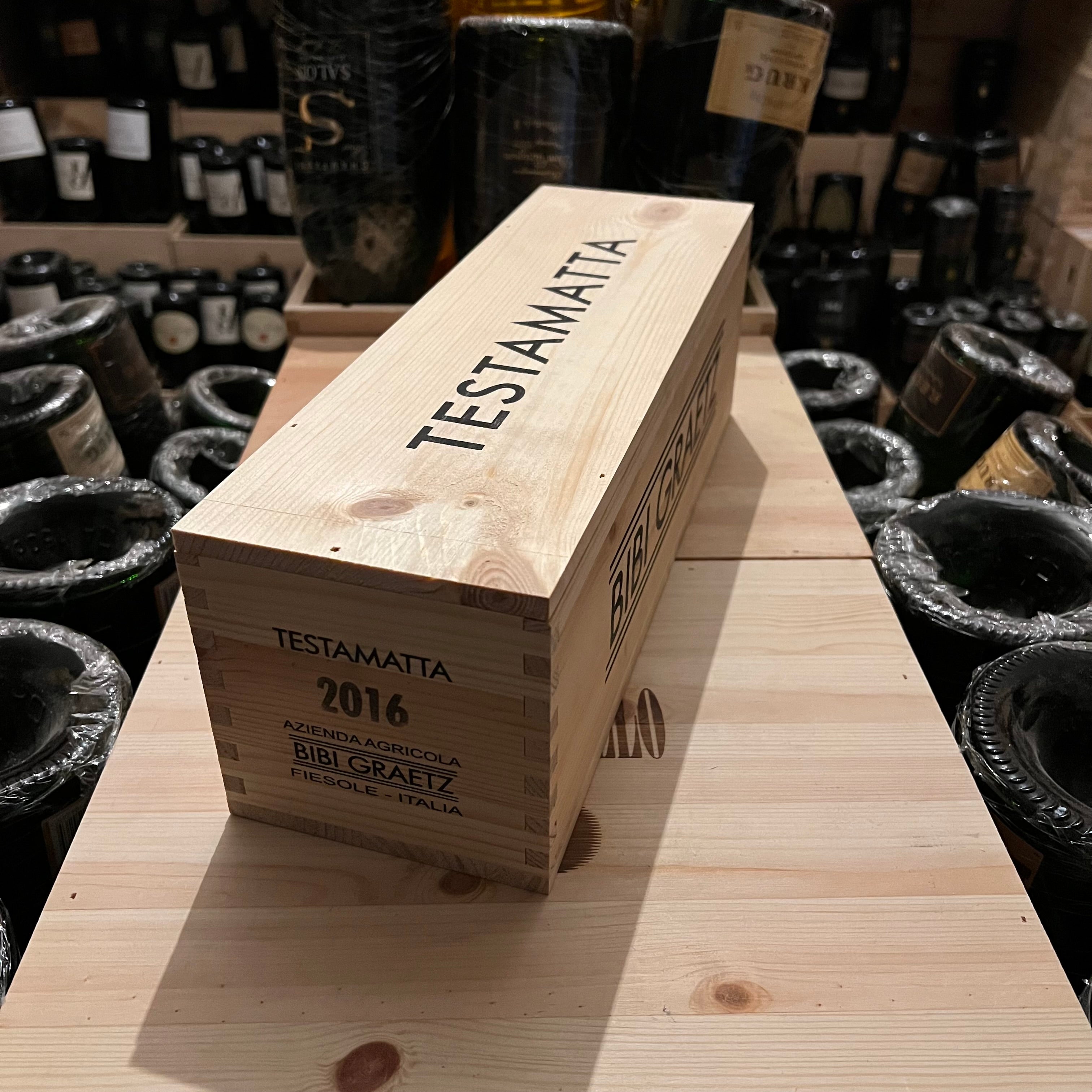 Testamatta 2016 Magnum Bibi Graetz in Cassa Legno
