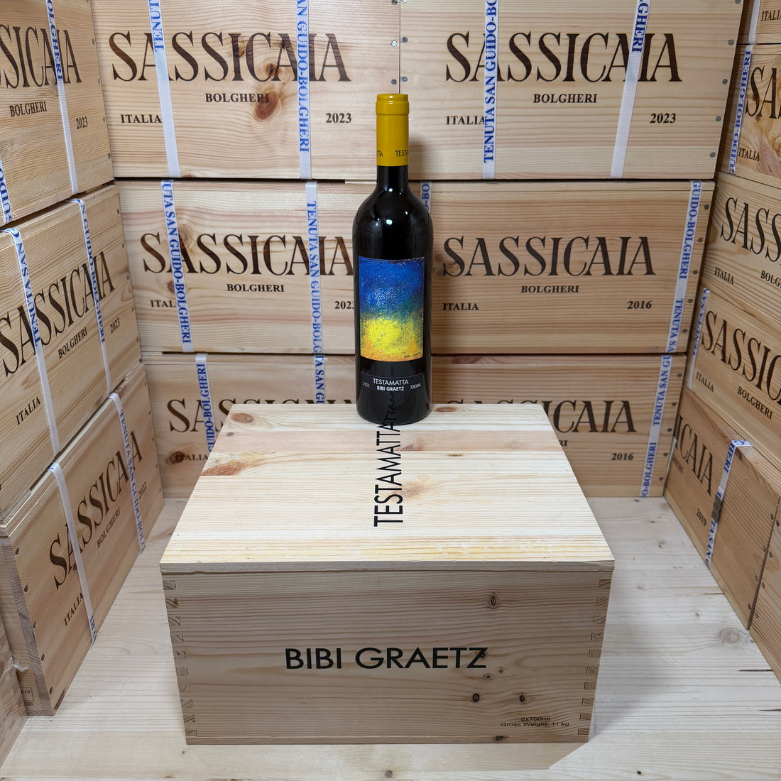 Testamatta Rosso 2023 Bibi Graetz - Cassa Legno 6 Bottiglie