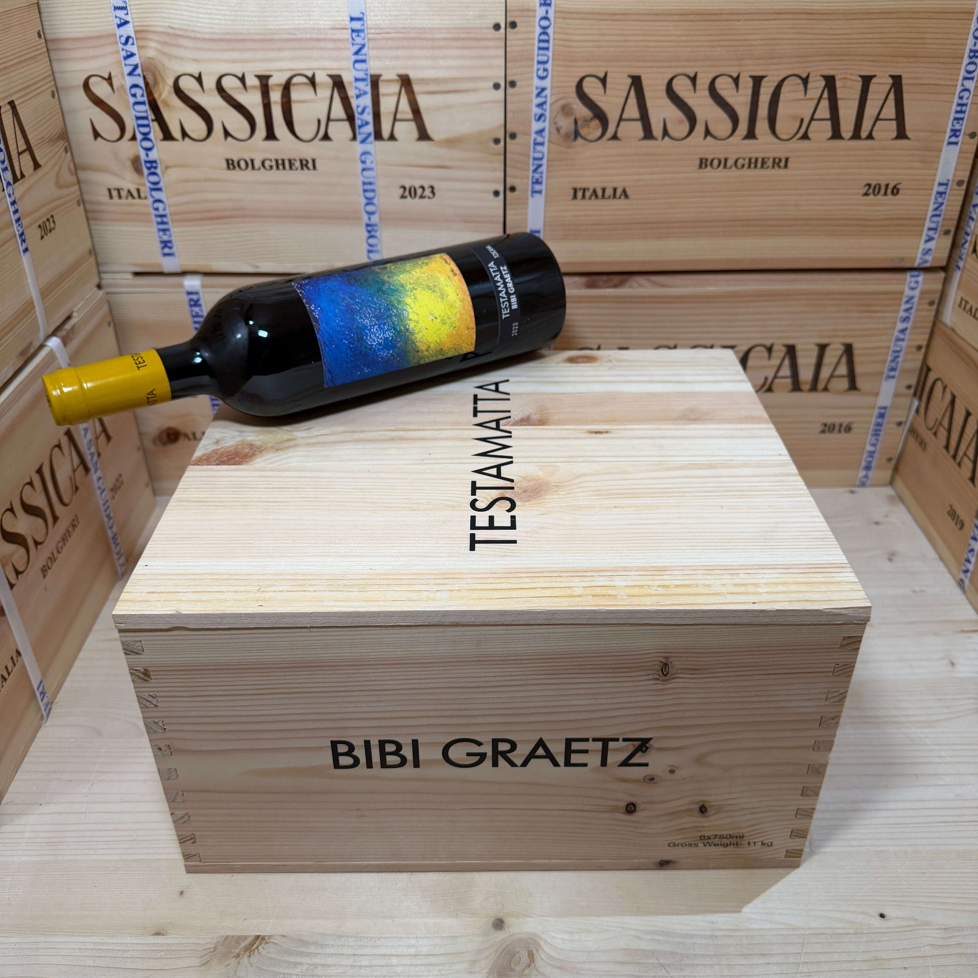 Testamatta Rosso 2023 Bibi Graetz - Cassa Legno 6 Bottiglie