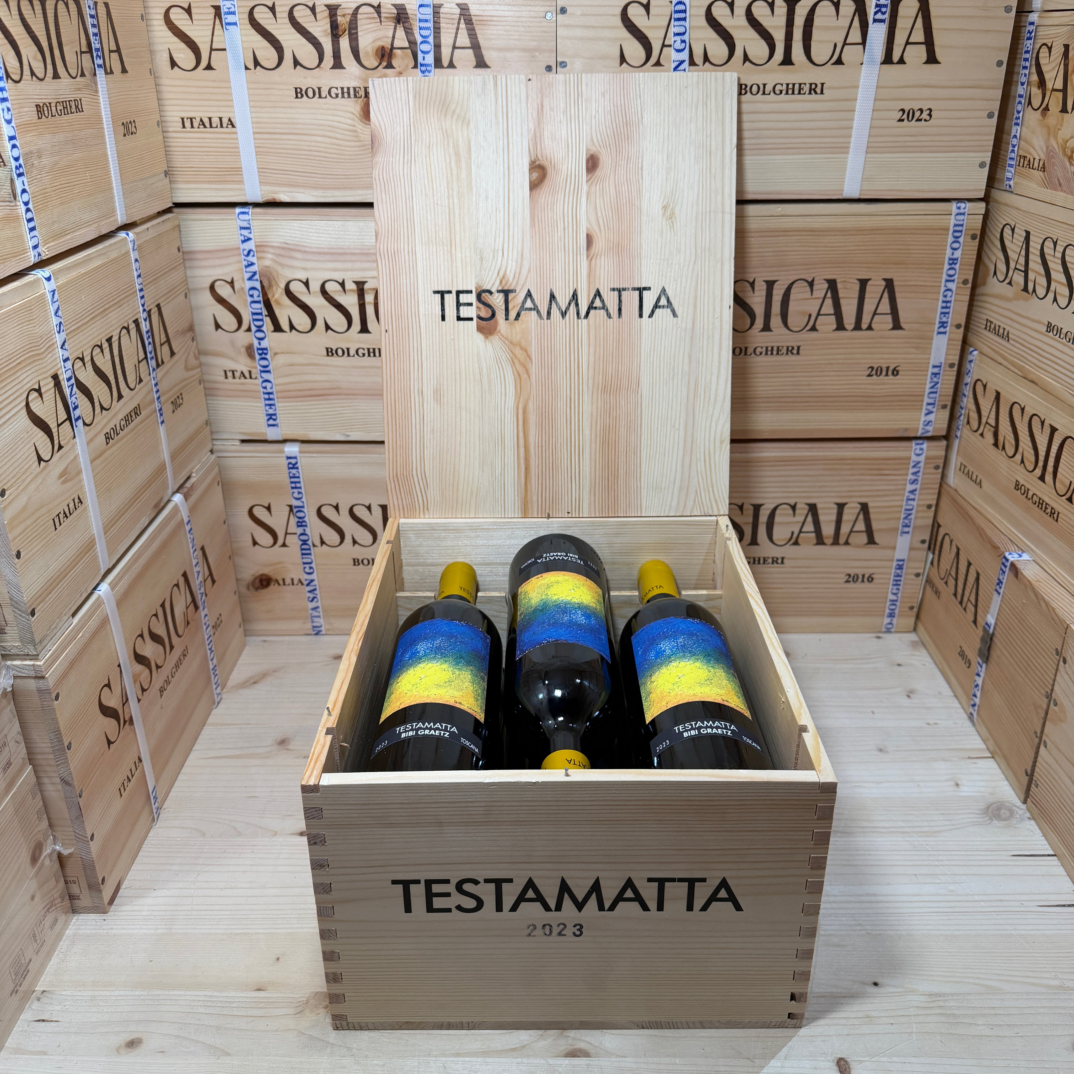 Testamatta Rosso 2023 Bibi Graetz - Cassa Legno 6 Bottiglie